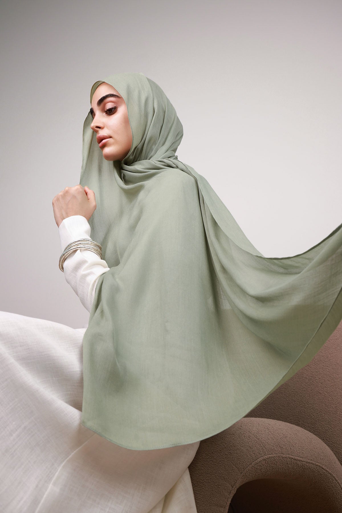 Modal Hijab - Sage