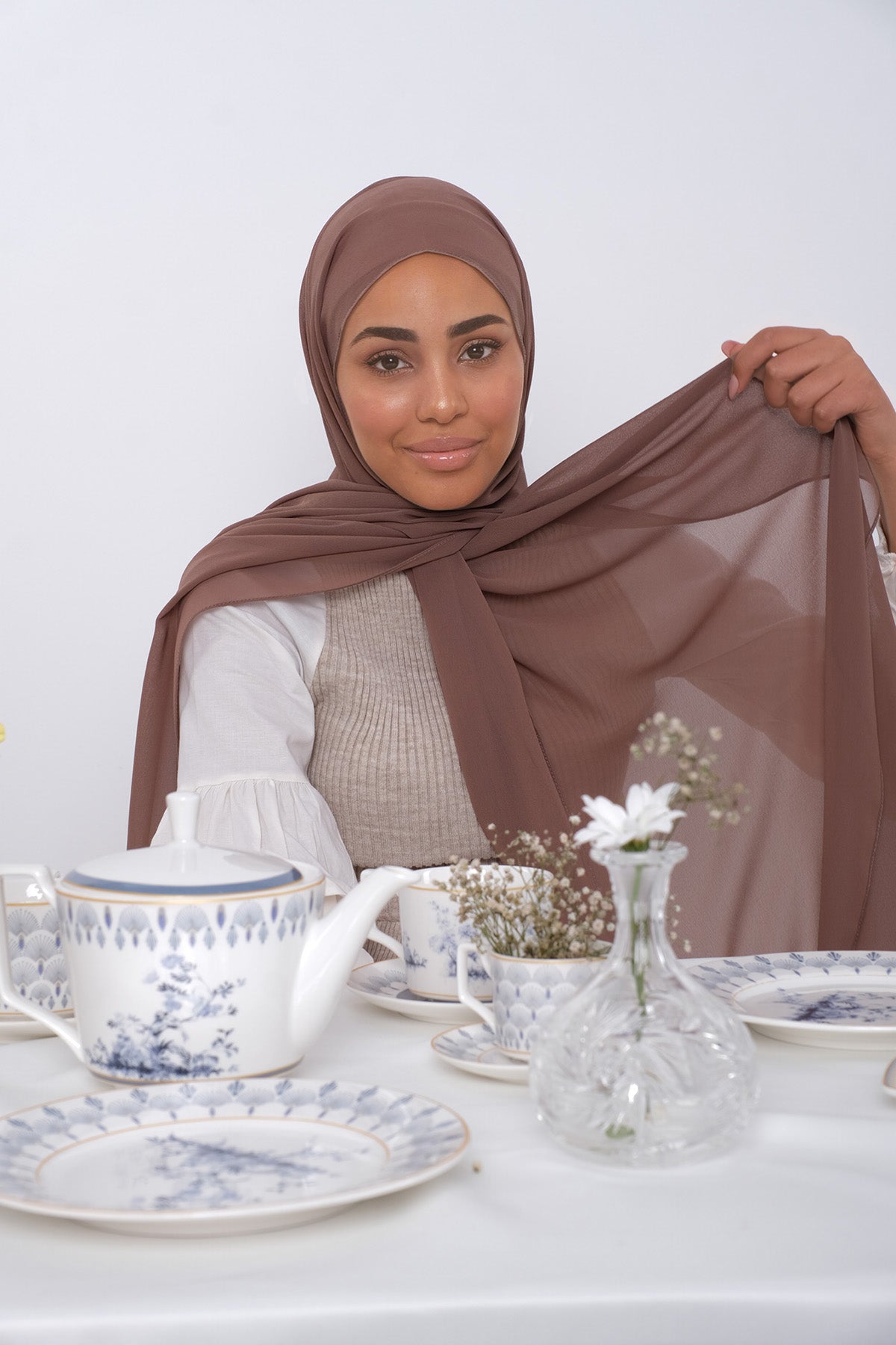 حجاب شيفون - Saddle