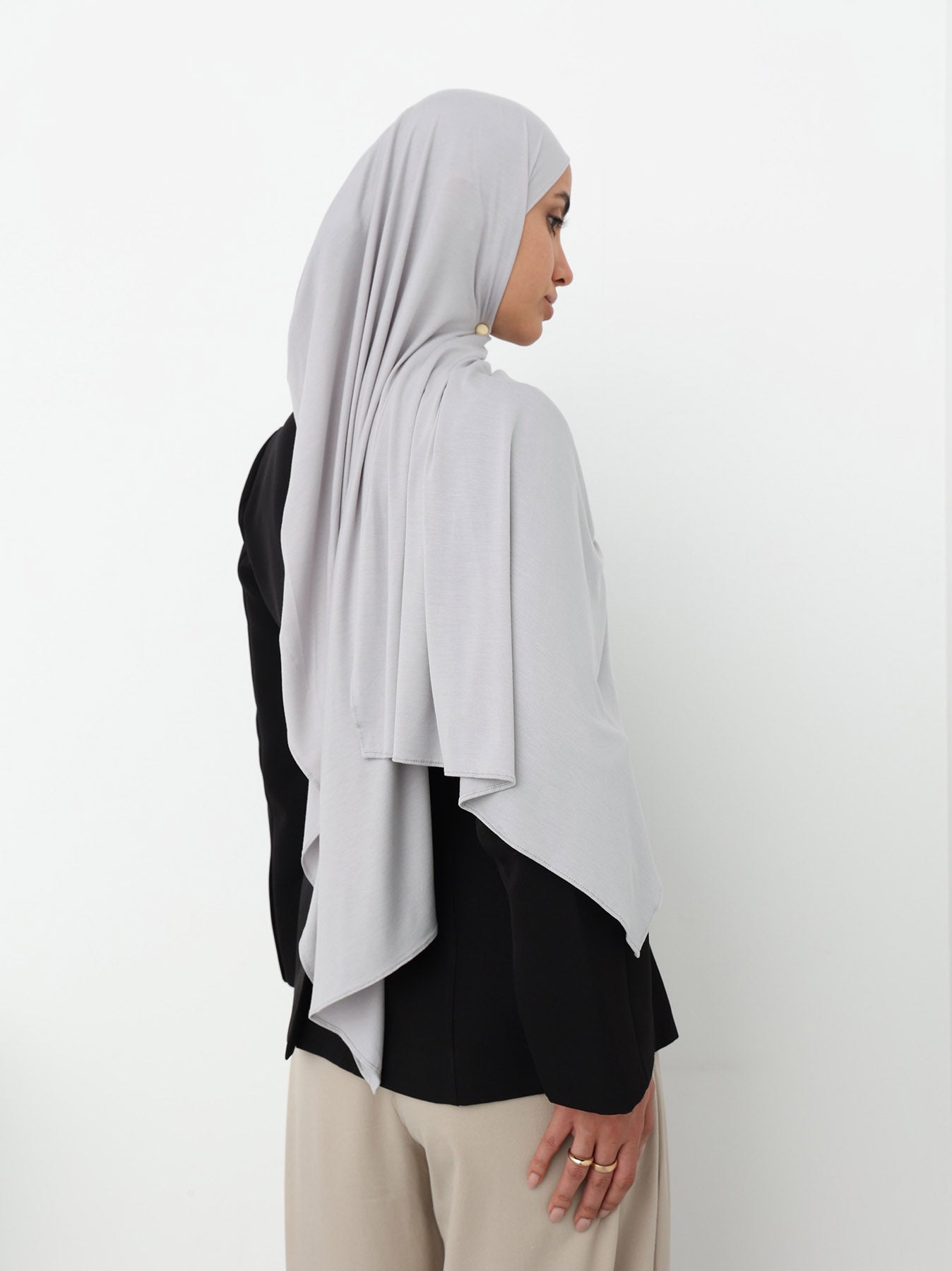 Jersey Hijab - Ash Gray