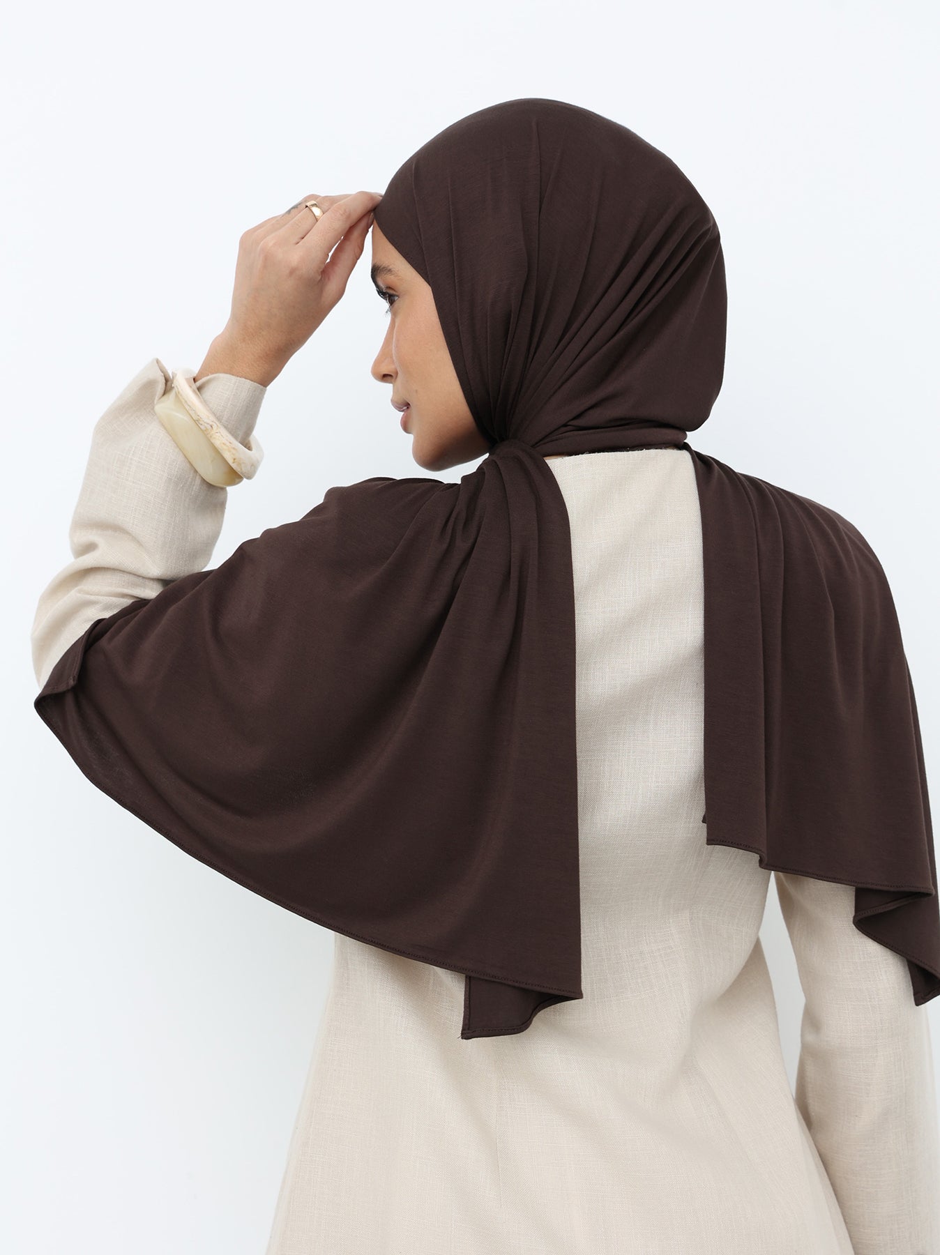 Jersey Hijab - Chocolate