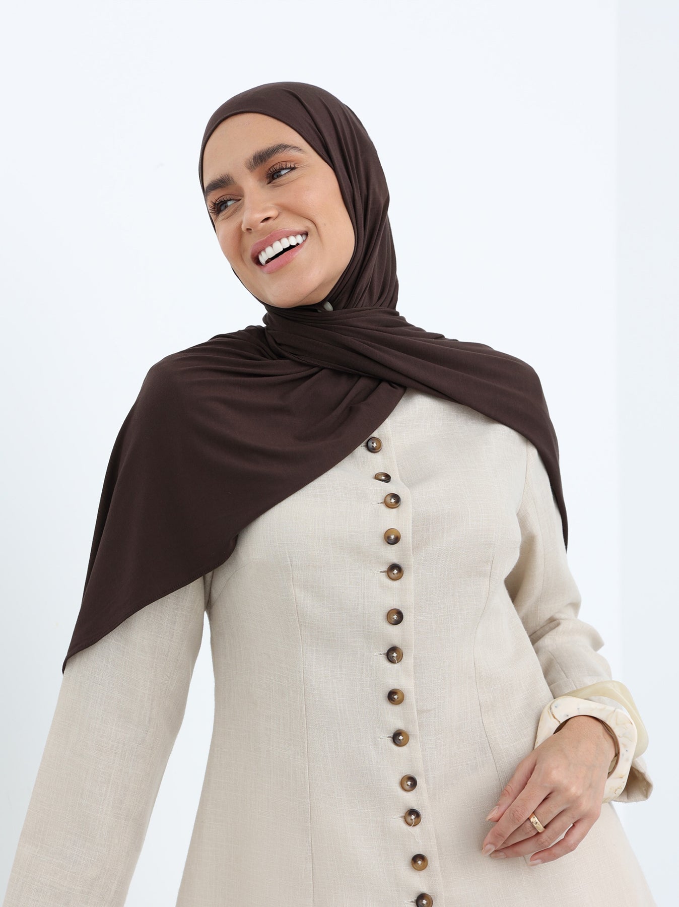 Jersey Hijab - Chocolate