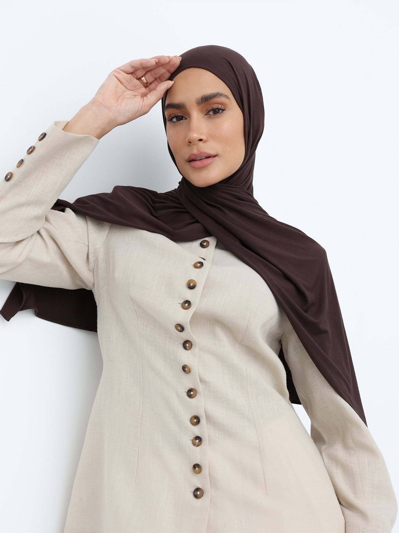 Jersey Hijab - Chocolate