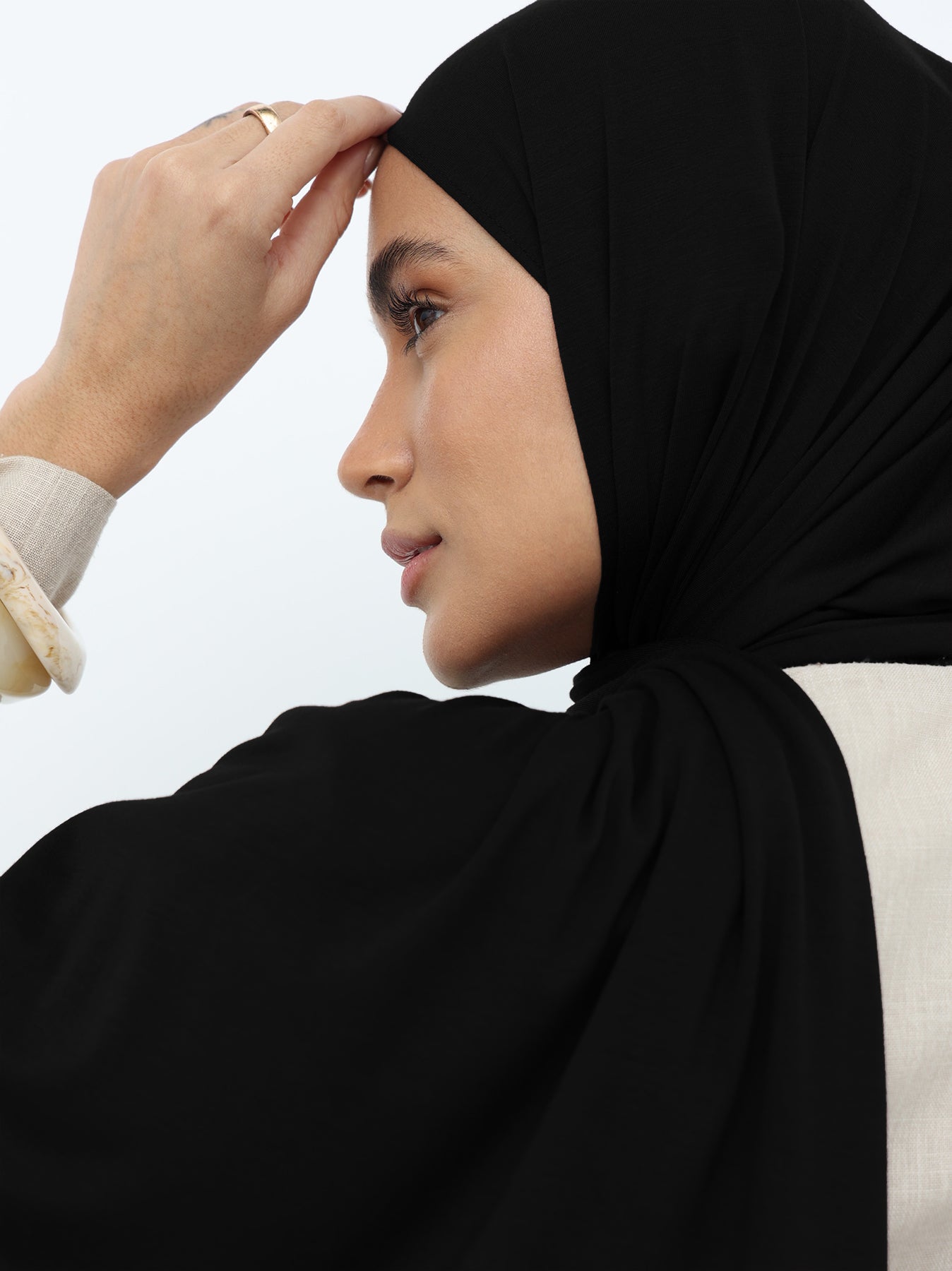 Jersey Hijab - Black