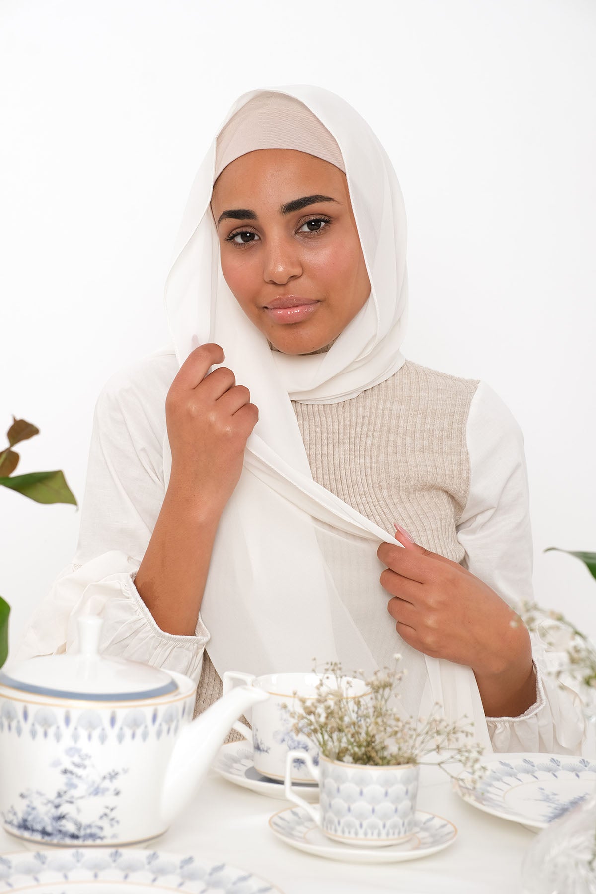 حجاب شيفون - Soft Peach