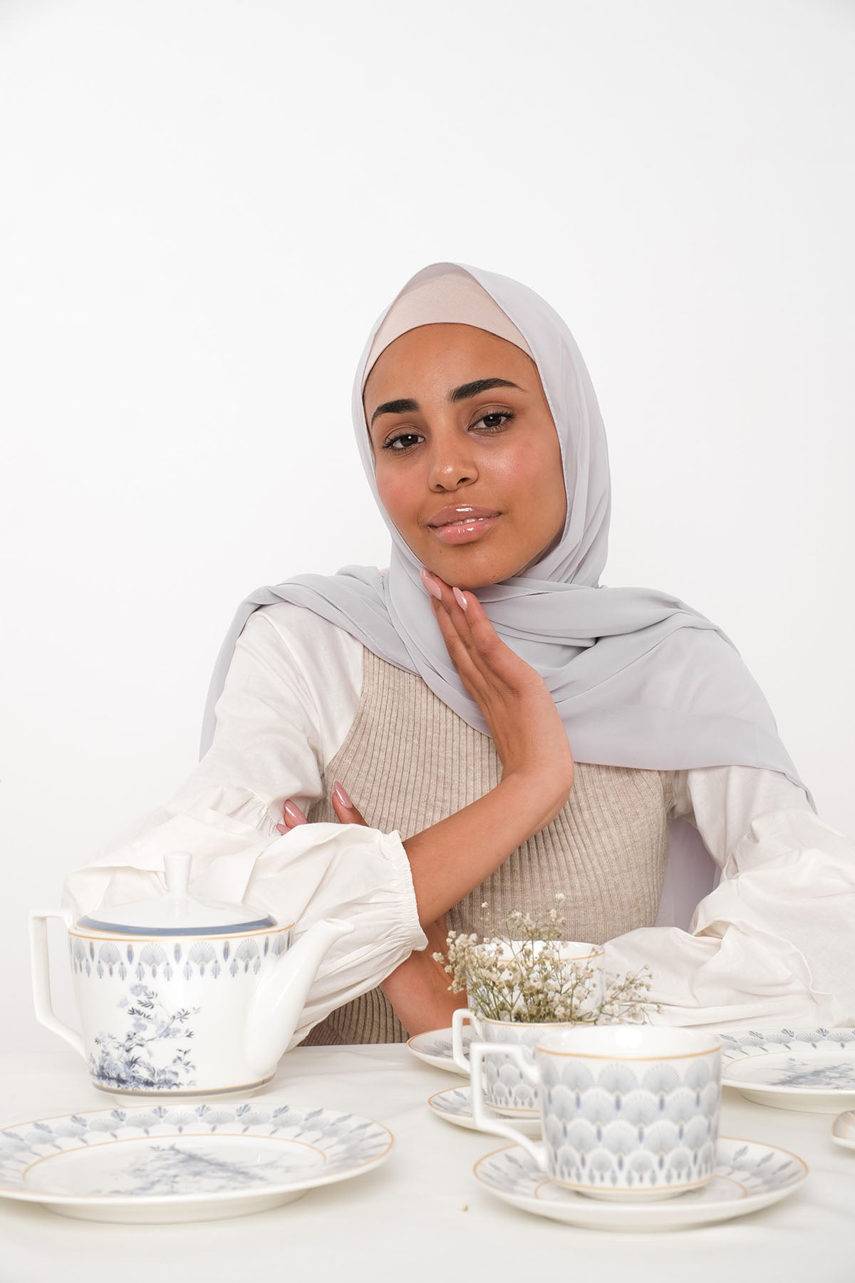Chiffon Hijab - Ash Gray