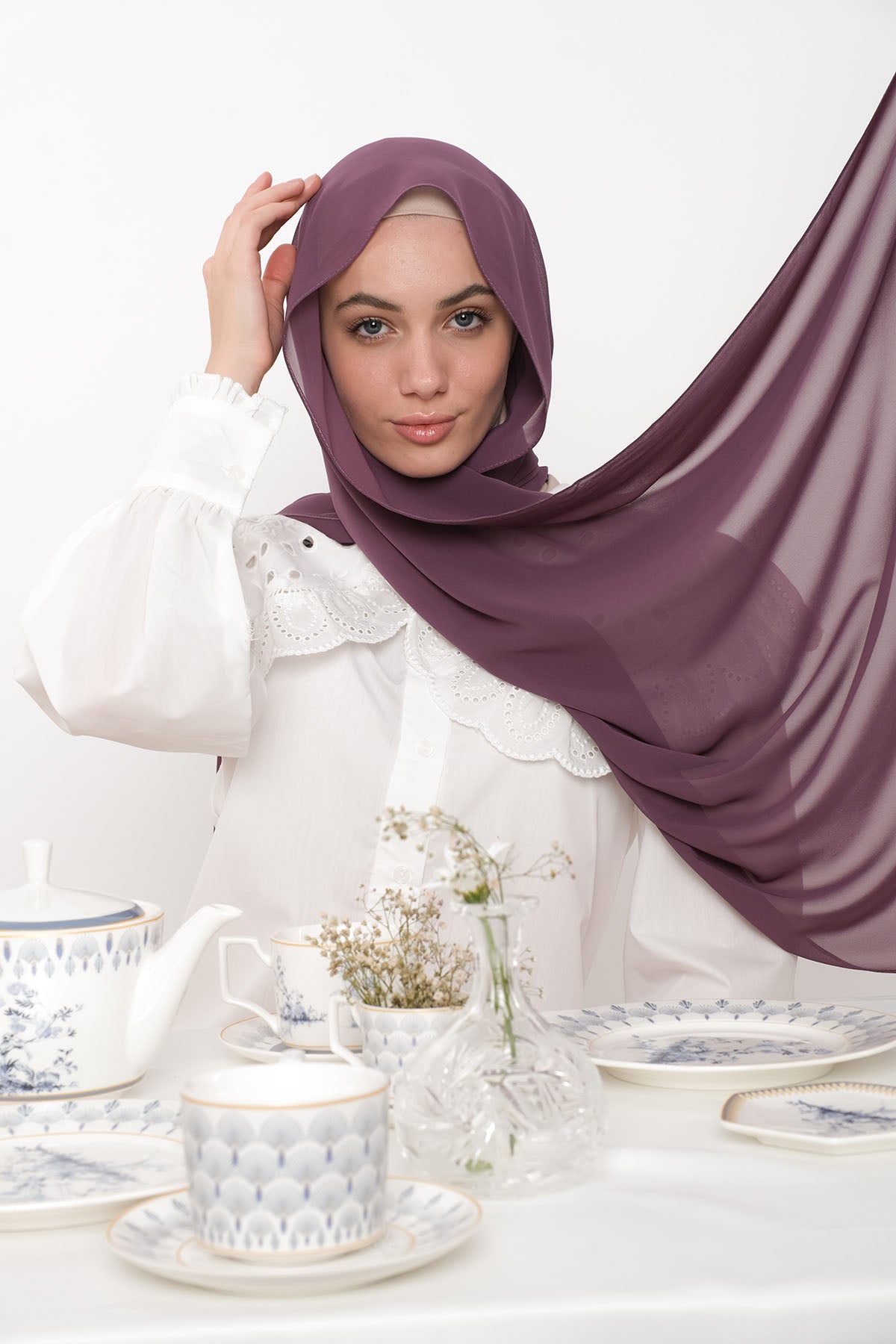 حجاب شيفون - wilight Lavender