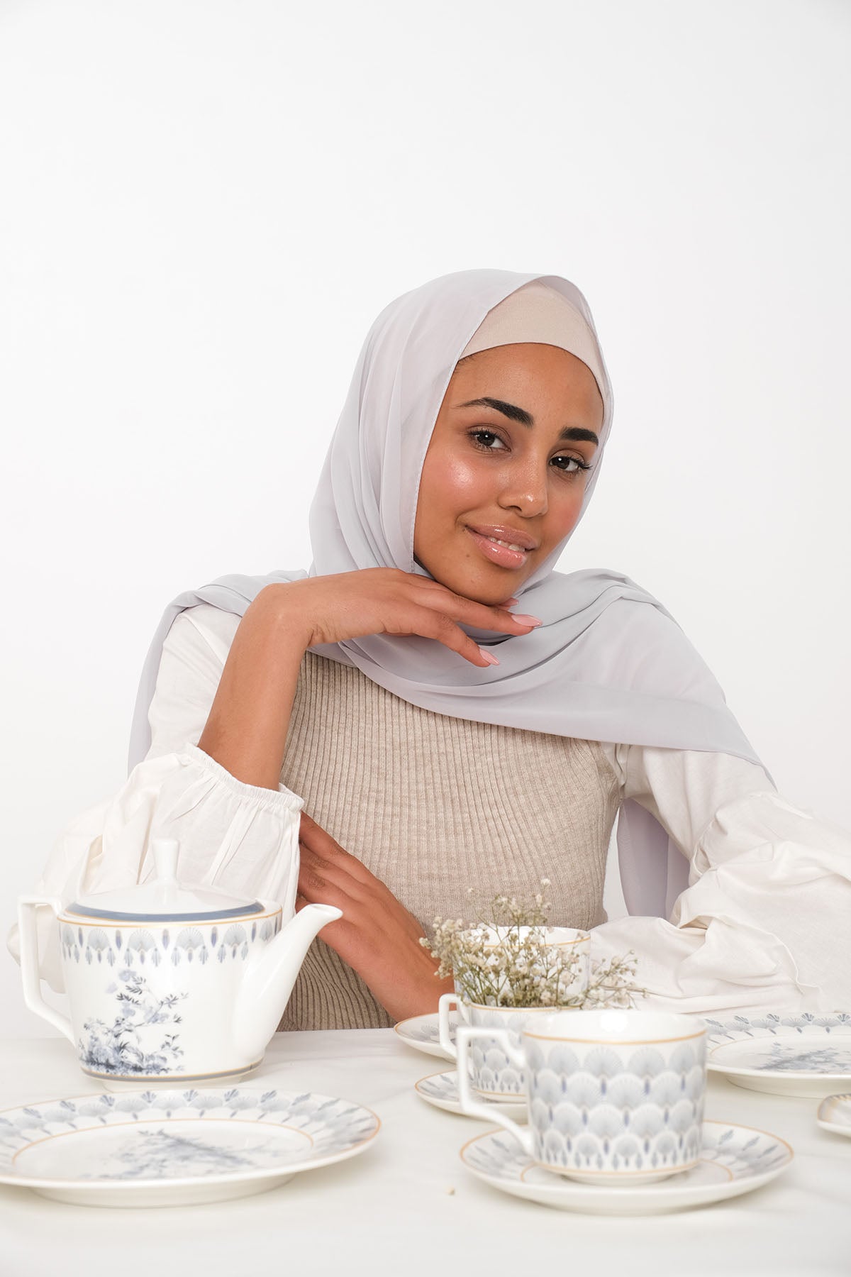 Chiffon Hijab - Ash Gray