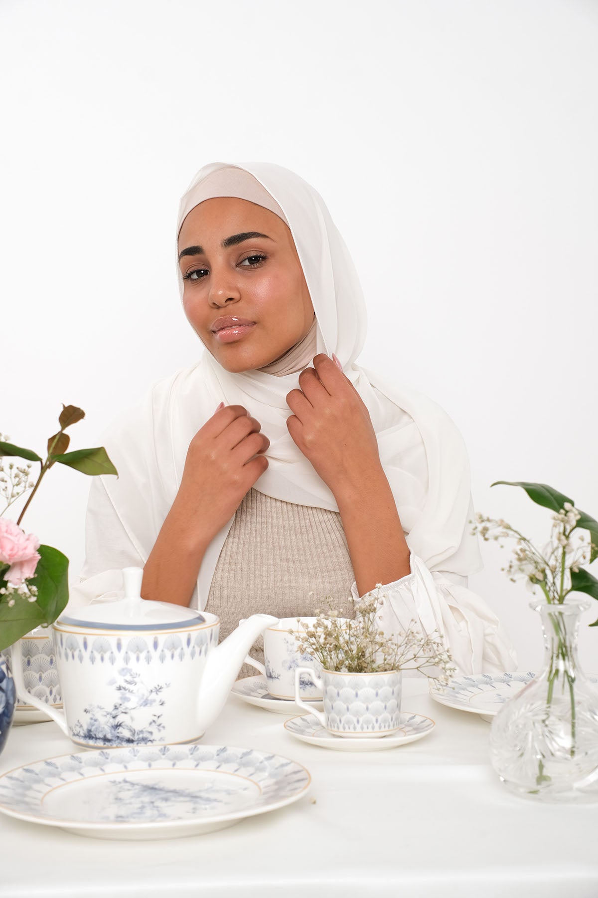 حجاب شيفون - Soft Peach