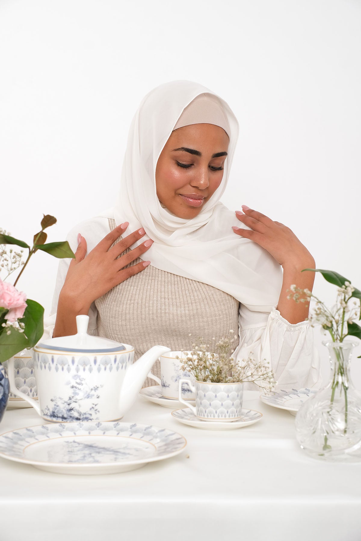 حجاب شيفون - Soft Peach