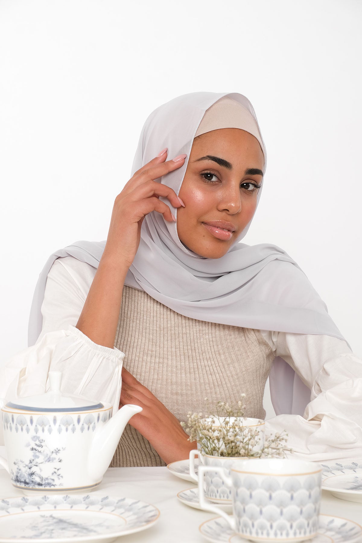 Chiffon Hijab - Ash Gray
