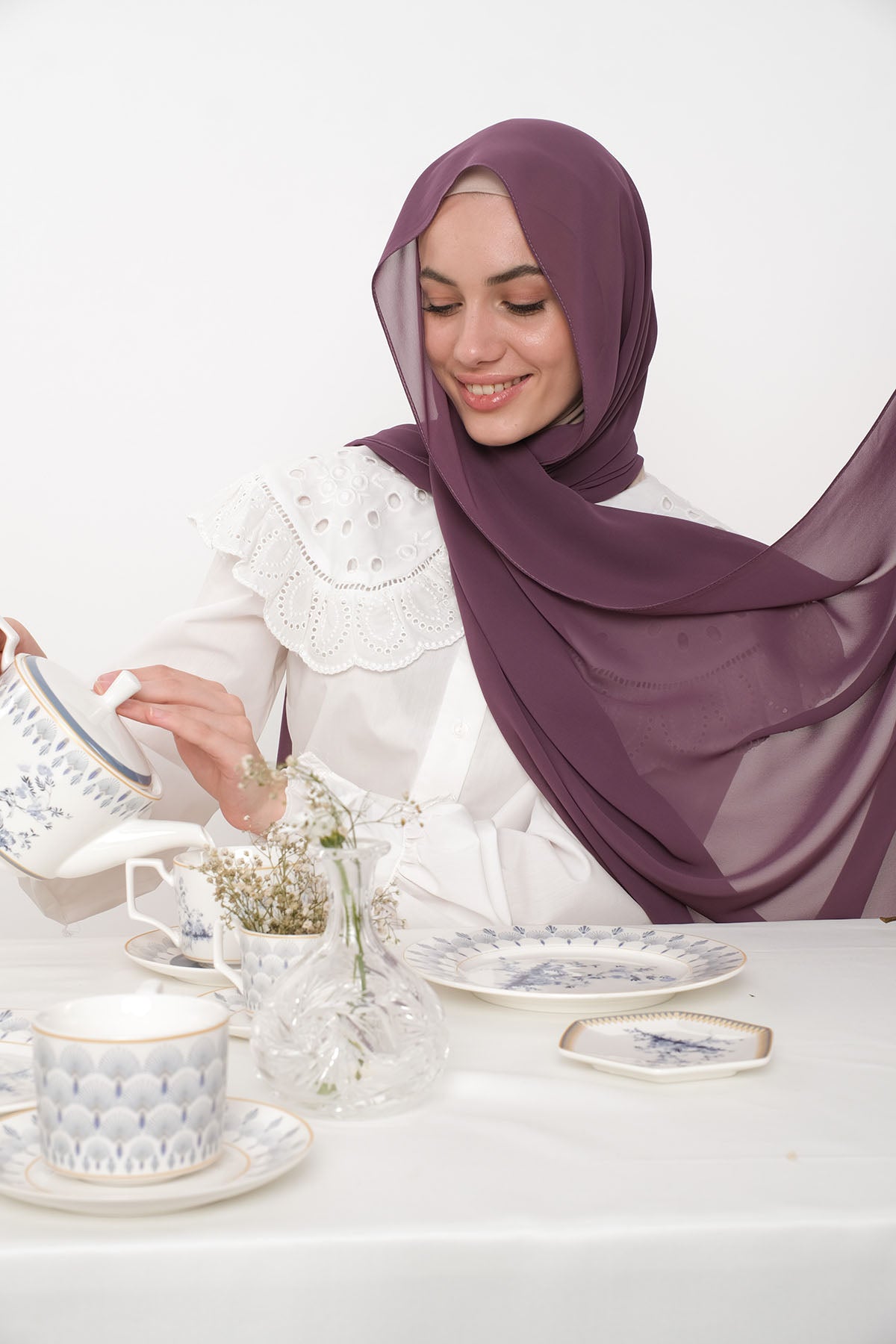 حجاب شيفون - wilight Lavender
