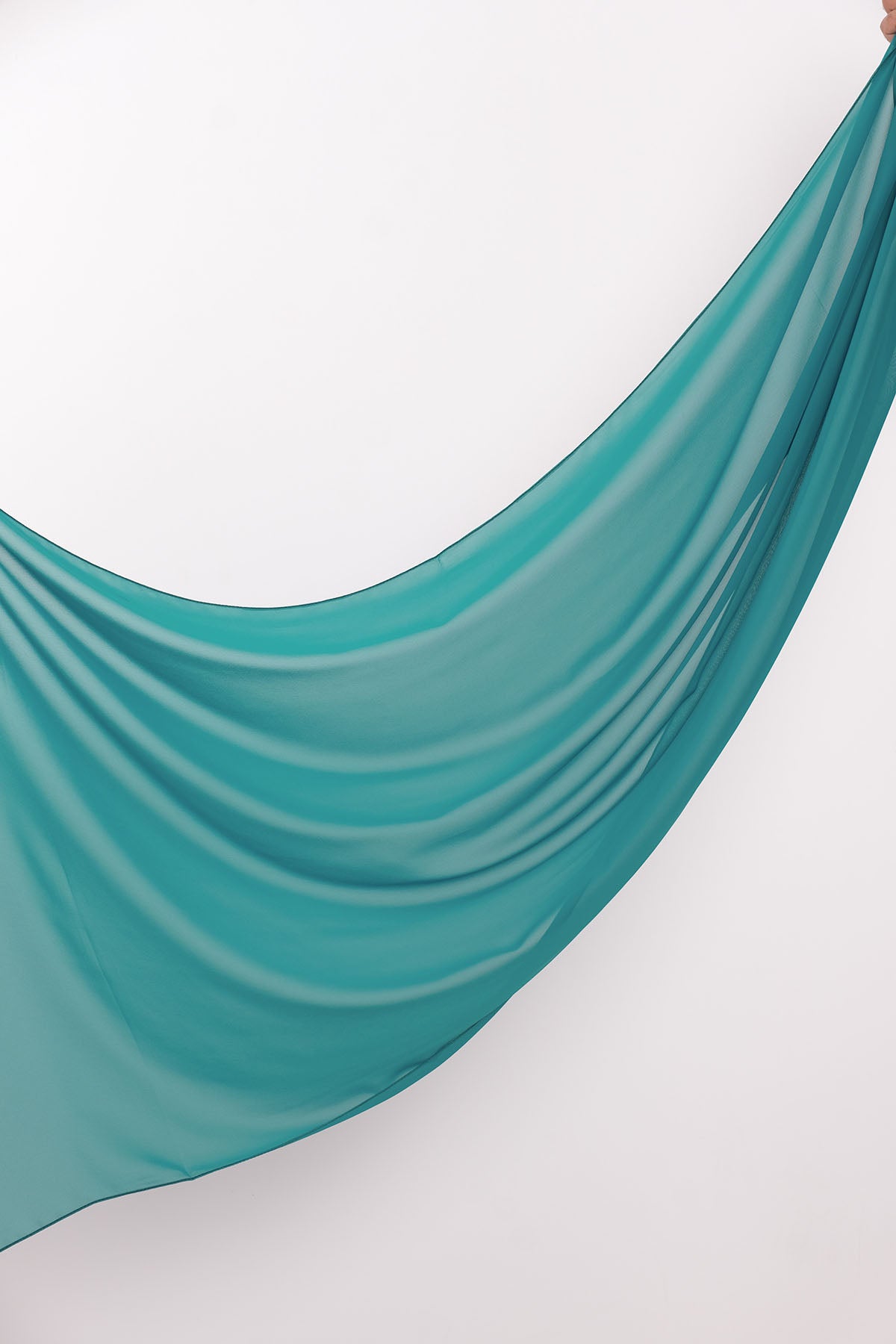 Chiffon Hijab - Deep Aqua