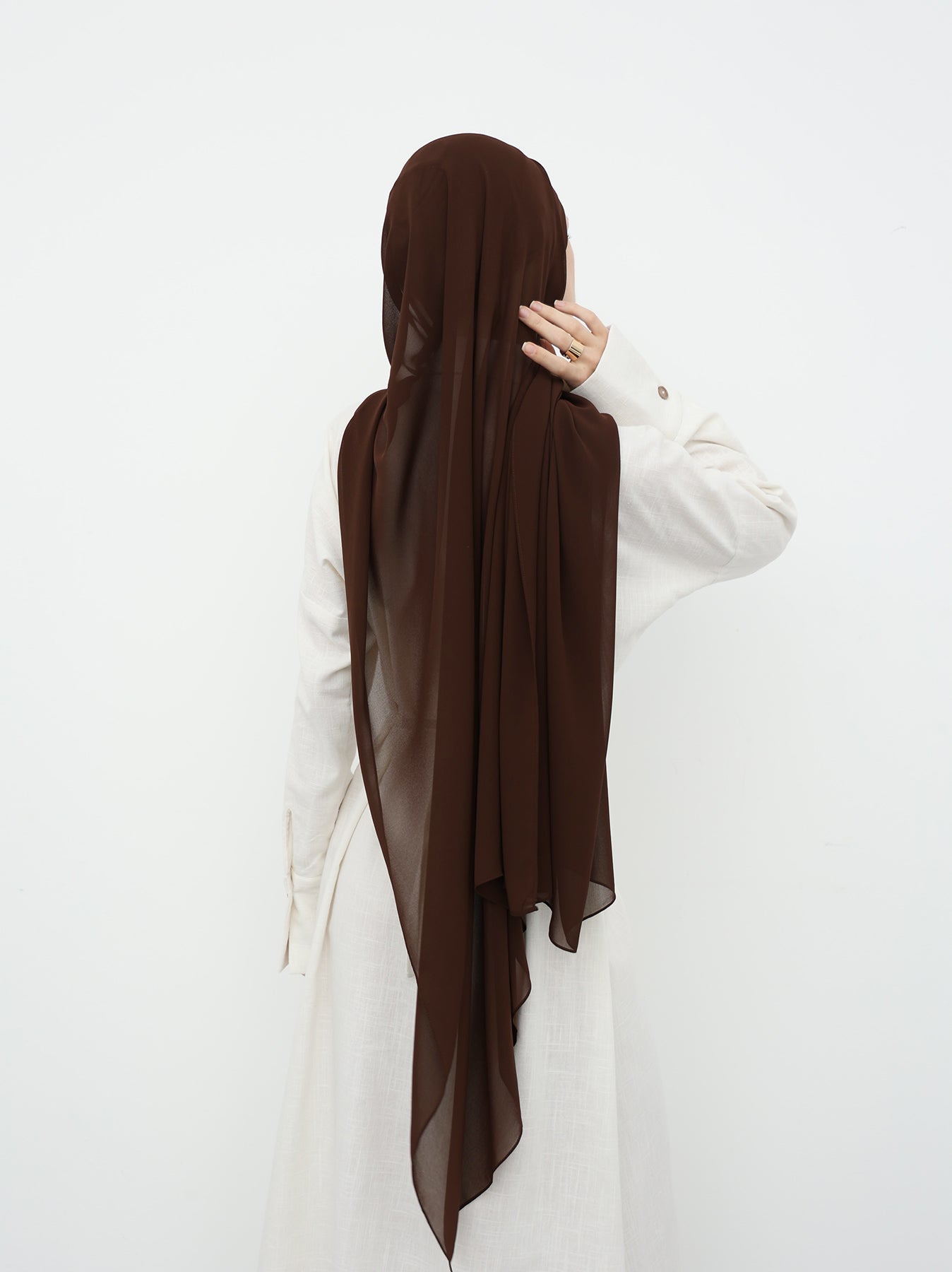 Chiffon Hijab - Pecan