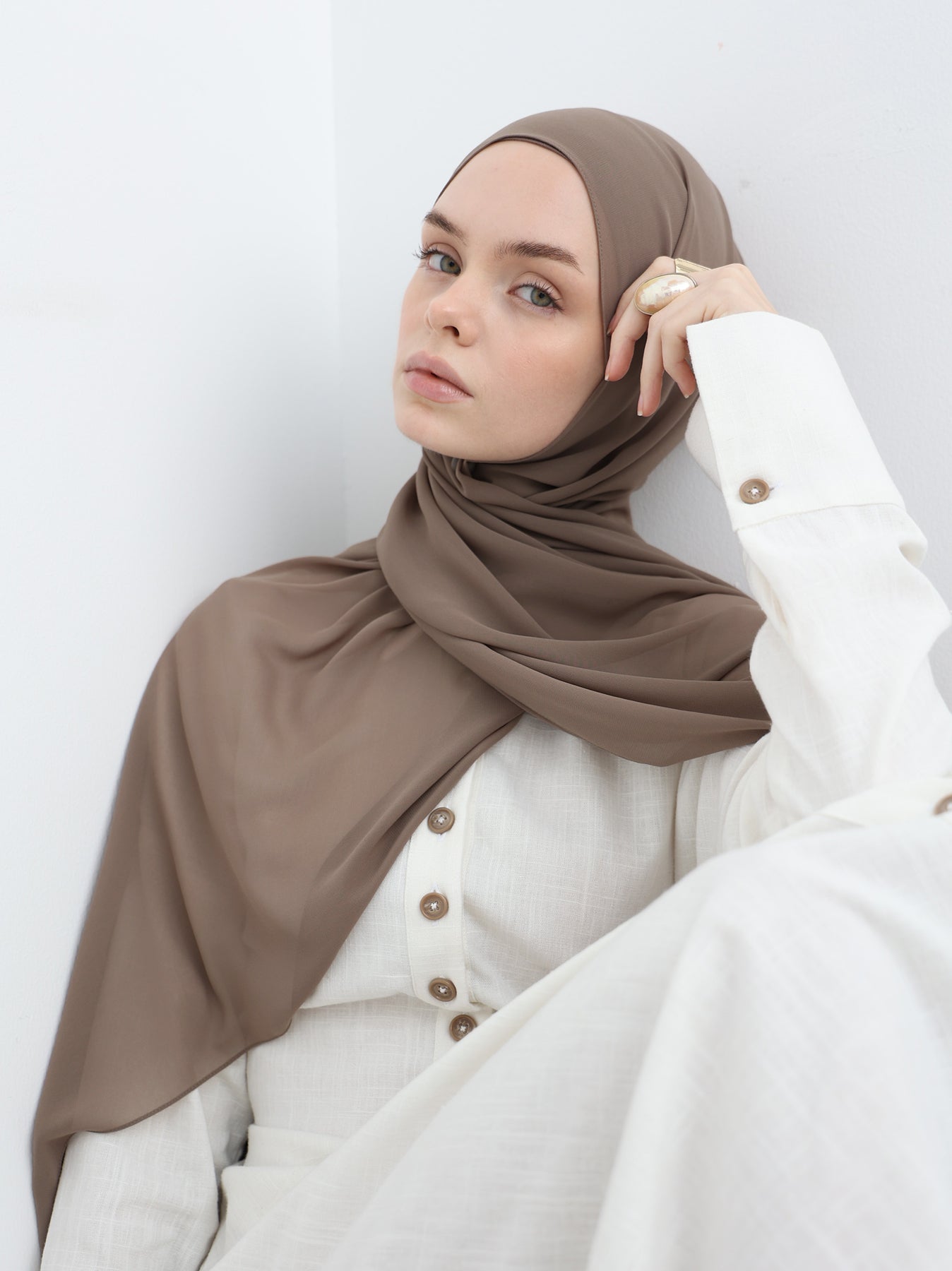 حجاب شيفون - Wood