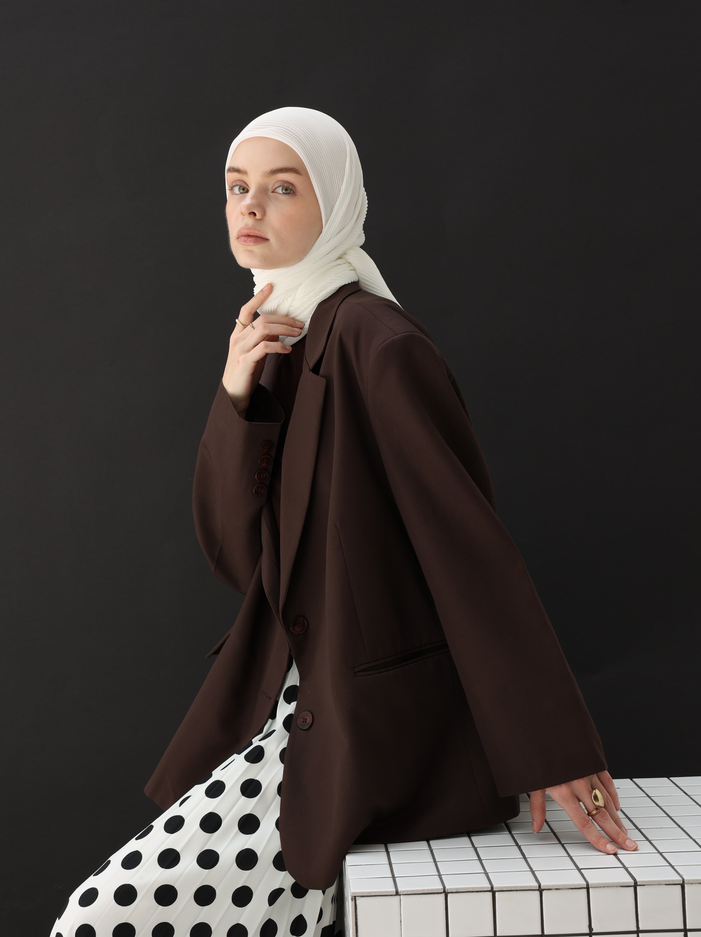 شيفون بليسيه - Off-White
