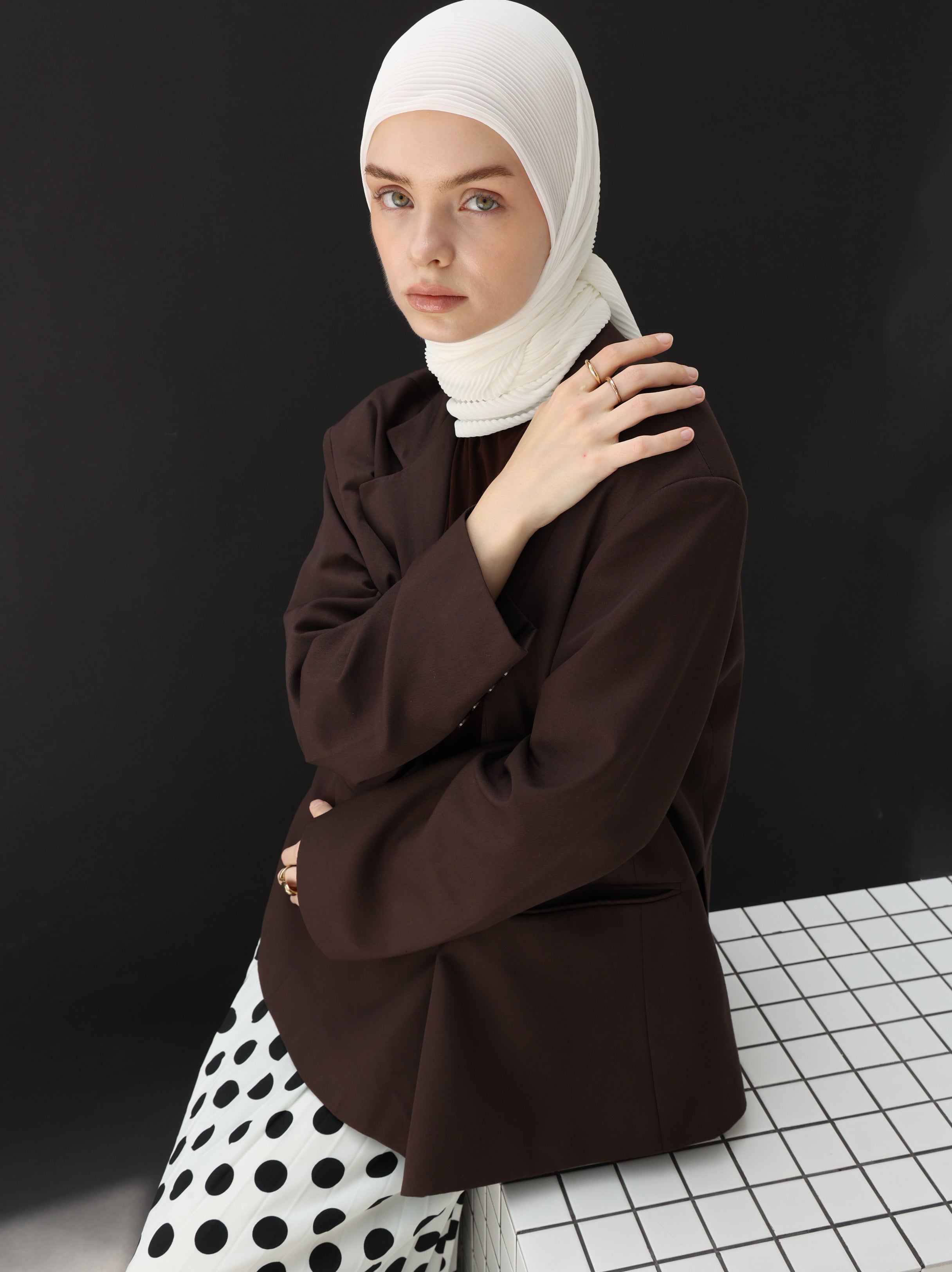 شيفون بليسيه - Off-White