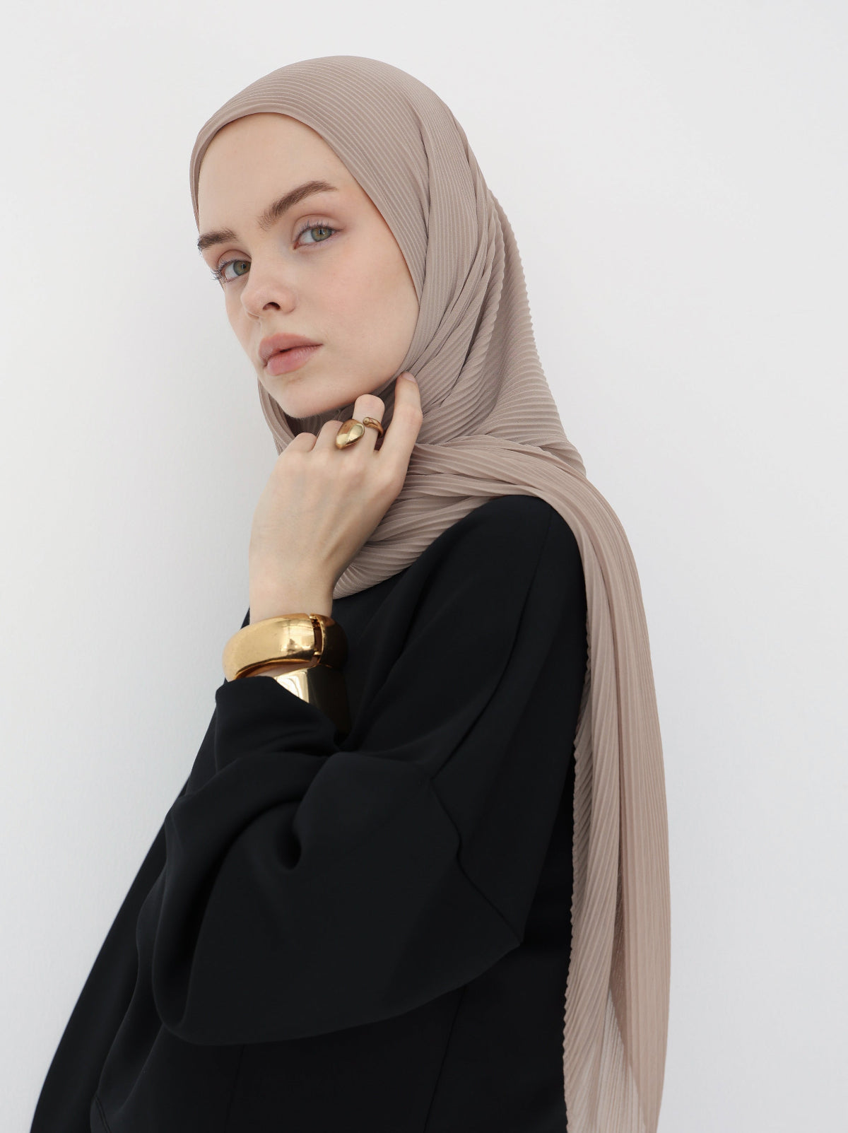 Pleated Chiffon - Mist
