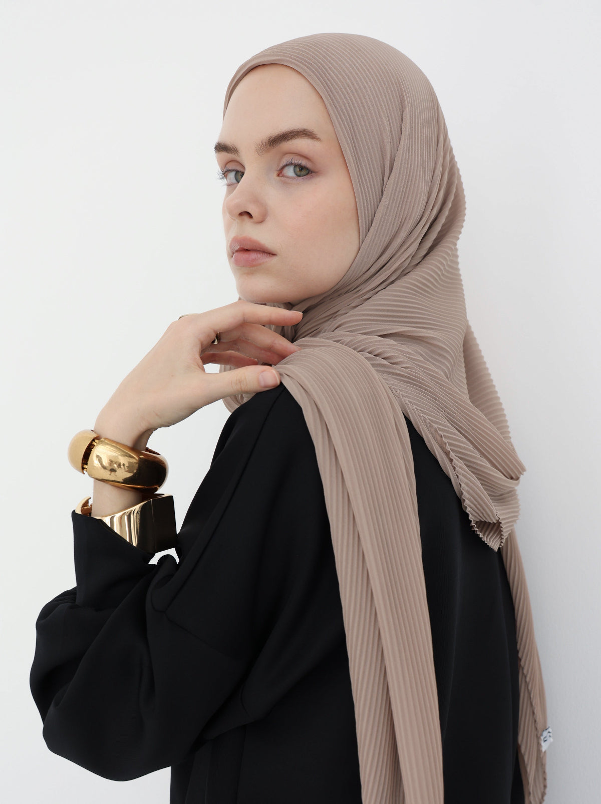 Pleated Chiffon - Mist