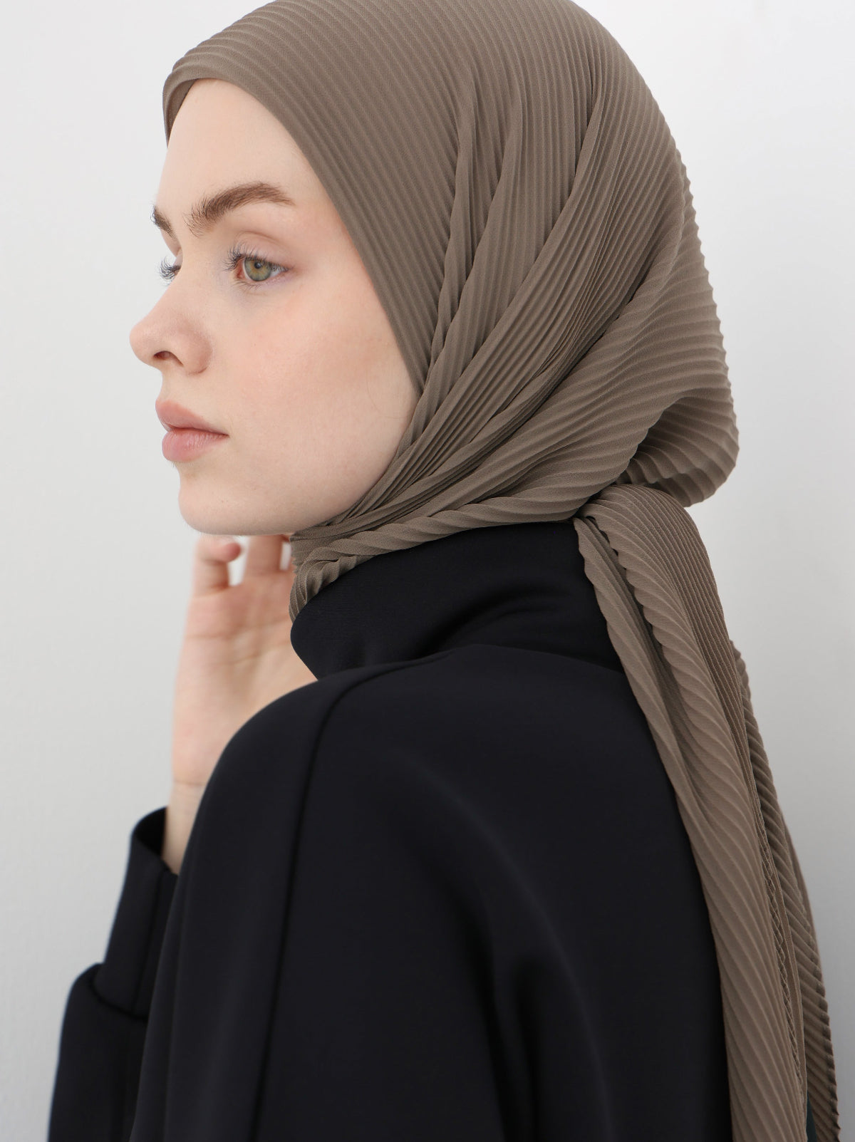Pleated Chiffon - Wood