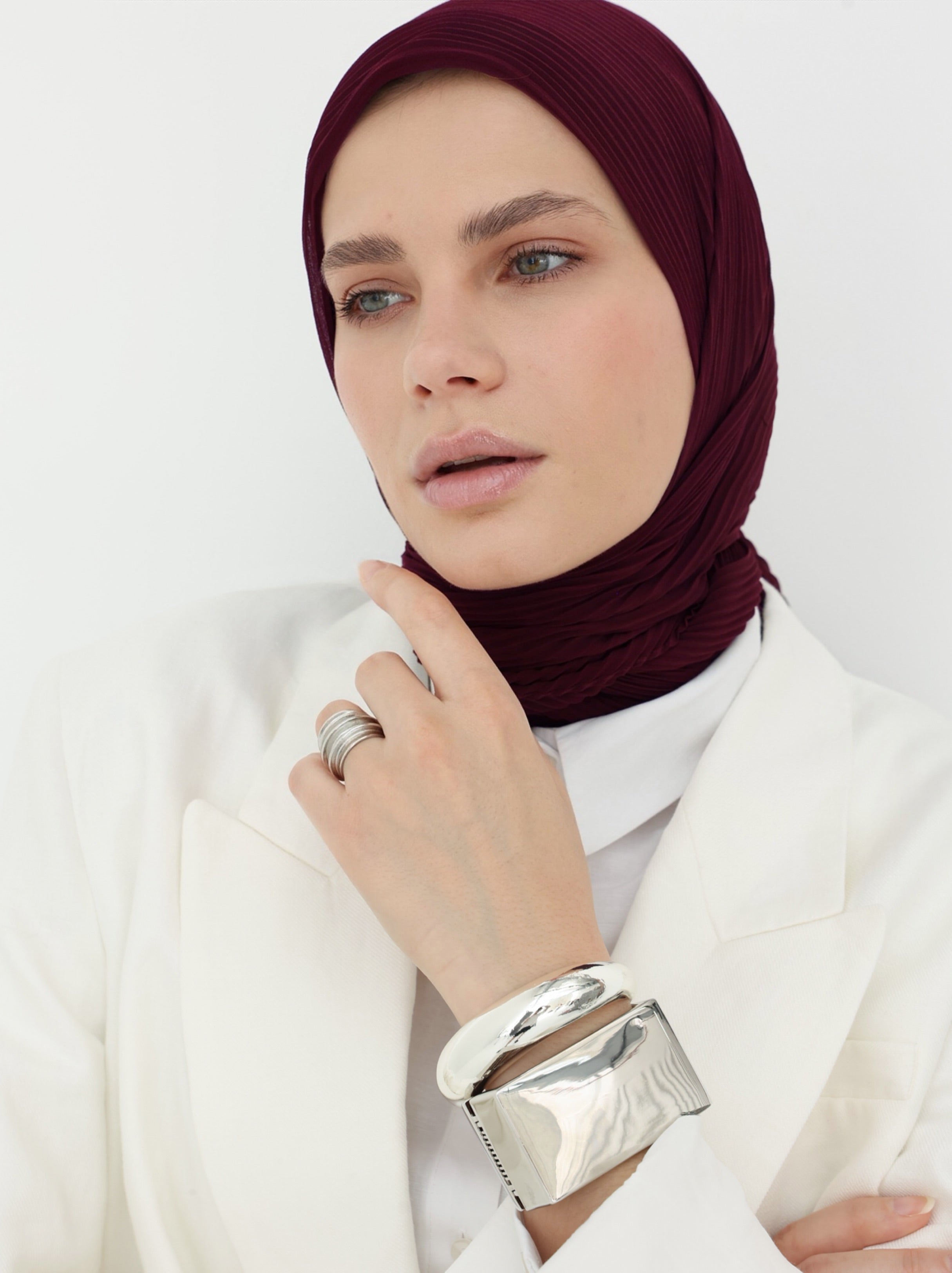 شيفون بليسيه - Maroon