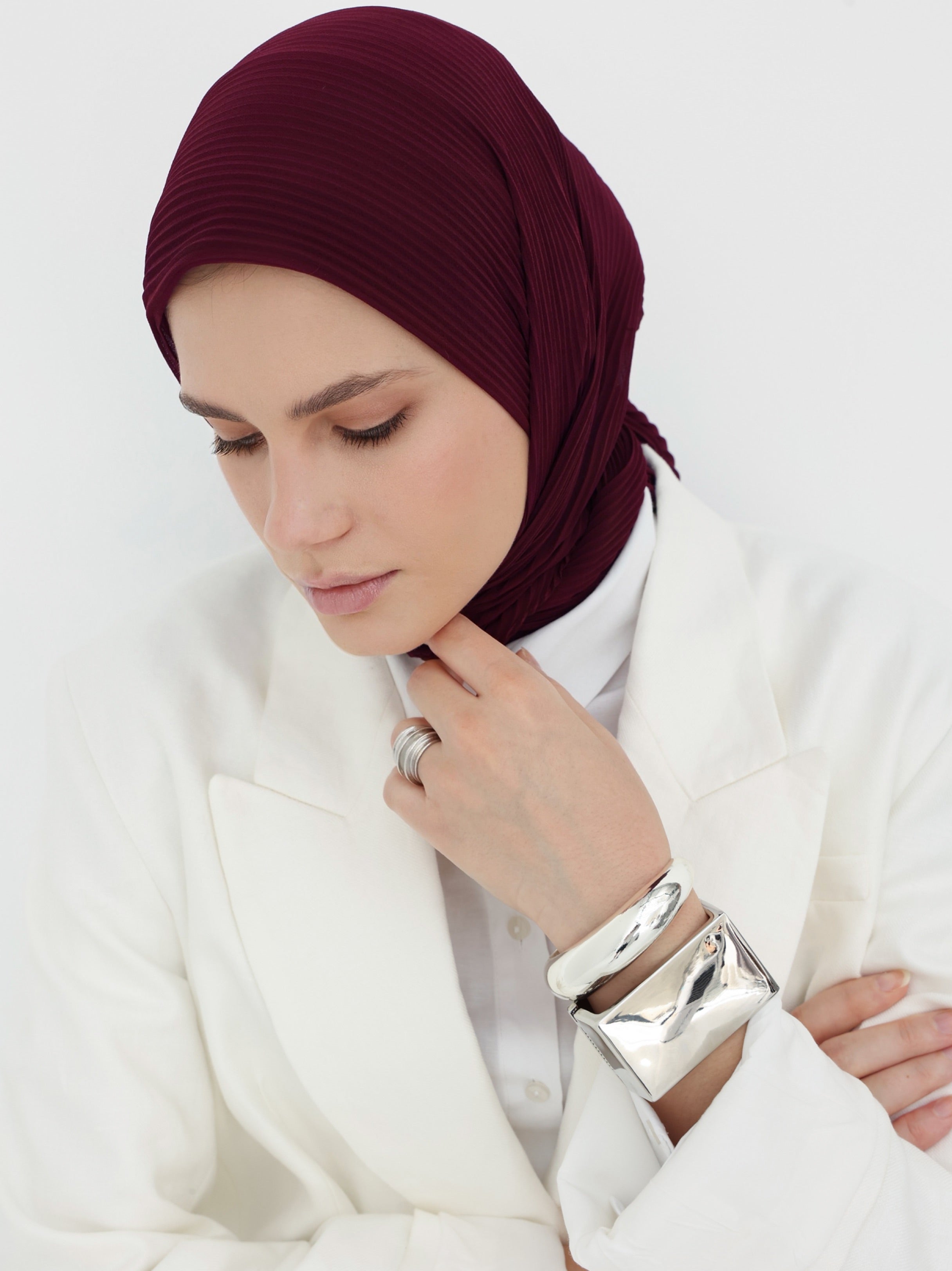 شيفون بليسيه - Maroon