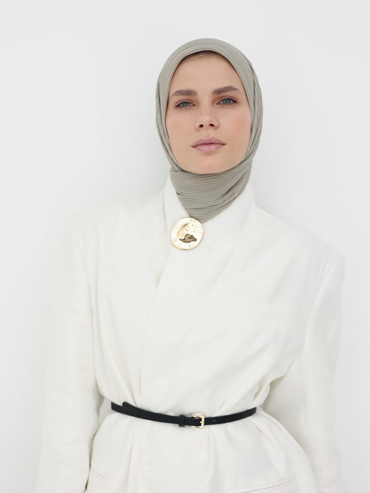 شيفون بليسيه - Pastel Grey