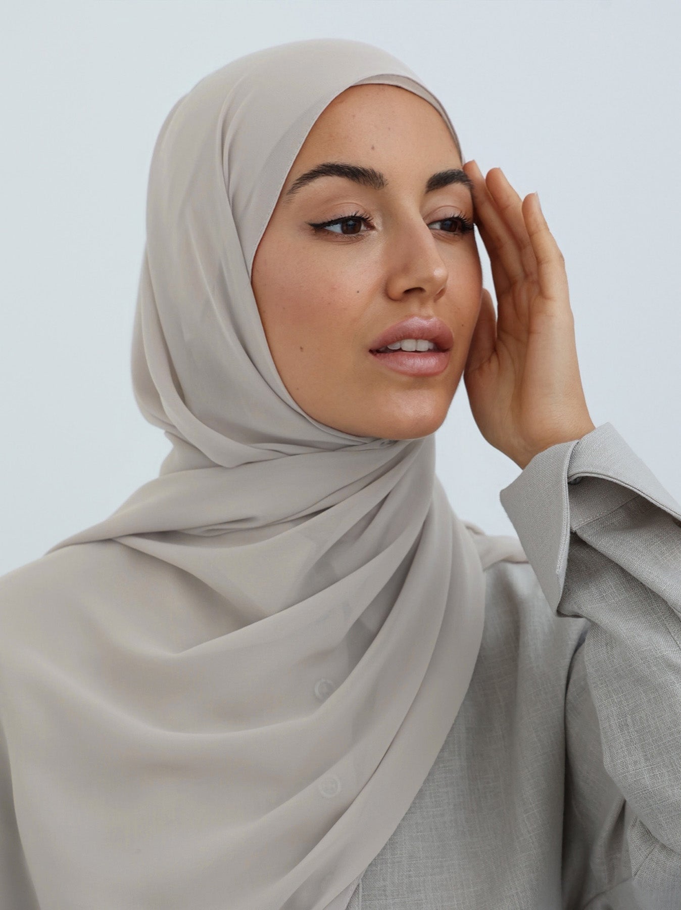Mini Chiffon in Mushroom color