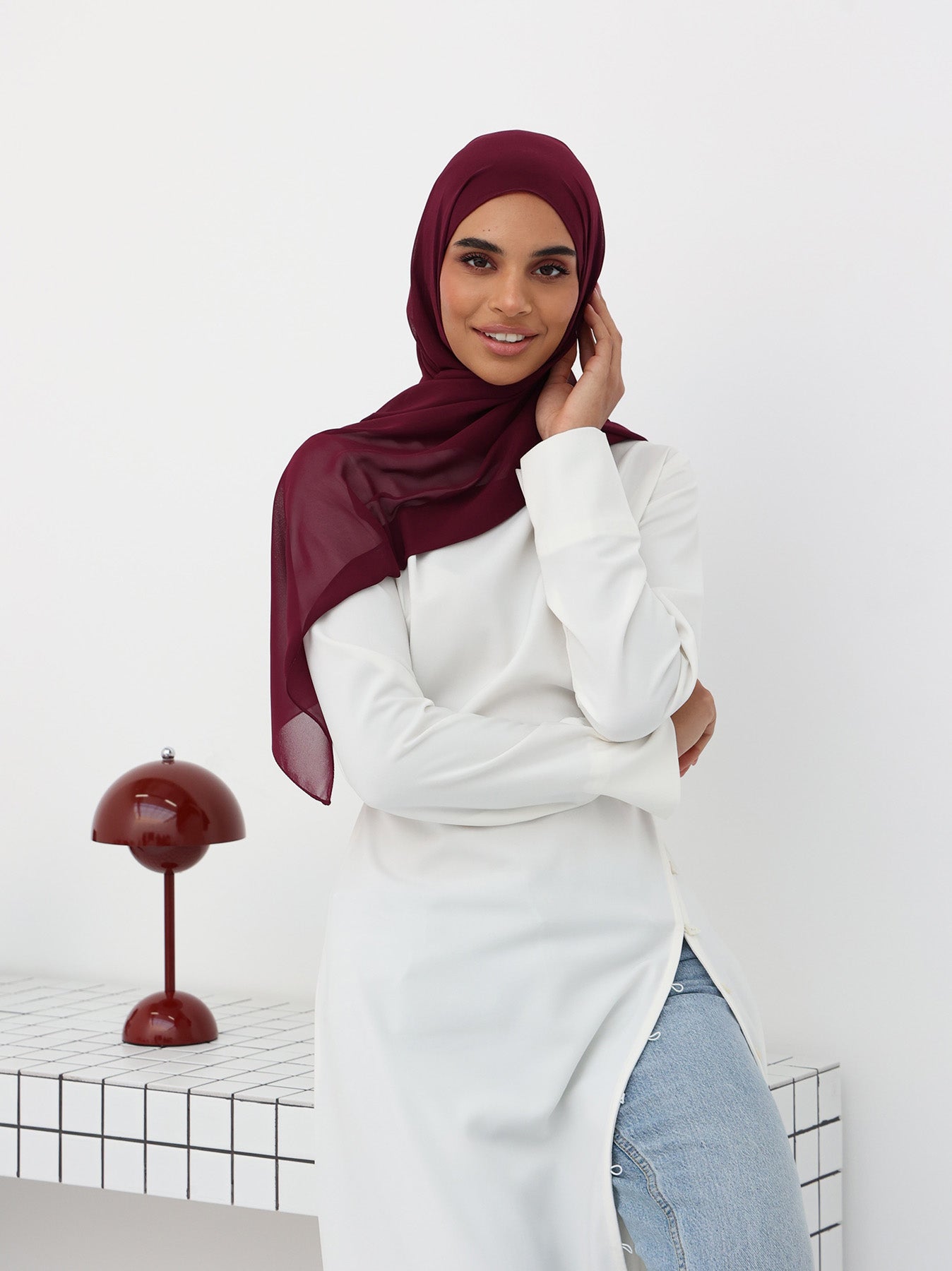 Mini Chiffon - Maroon