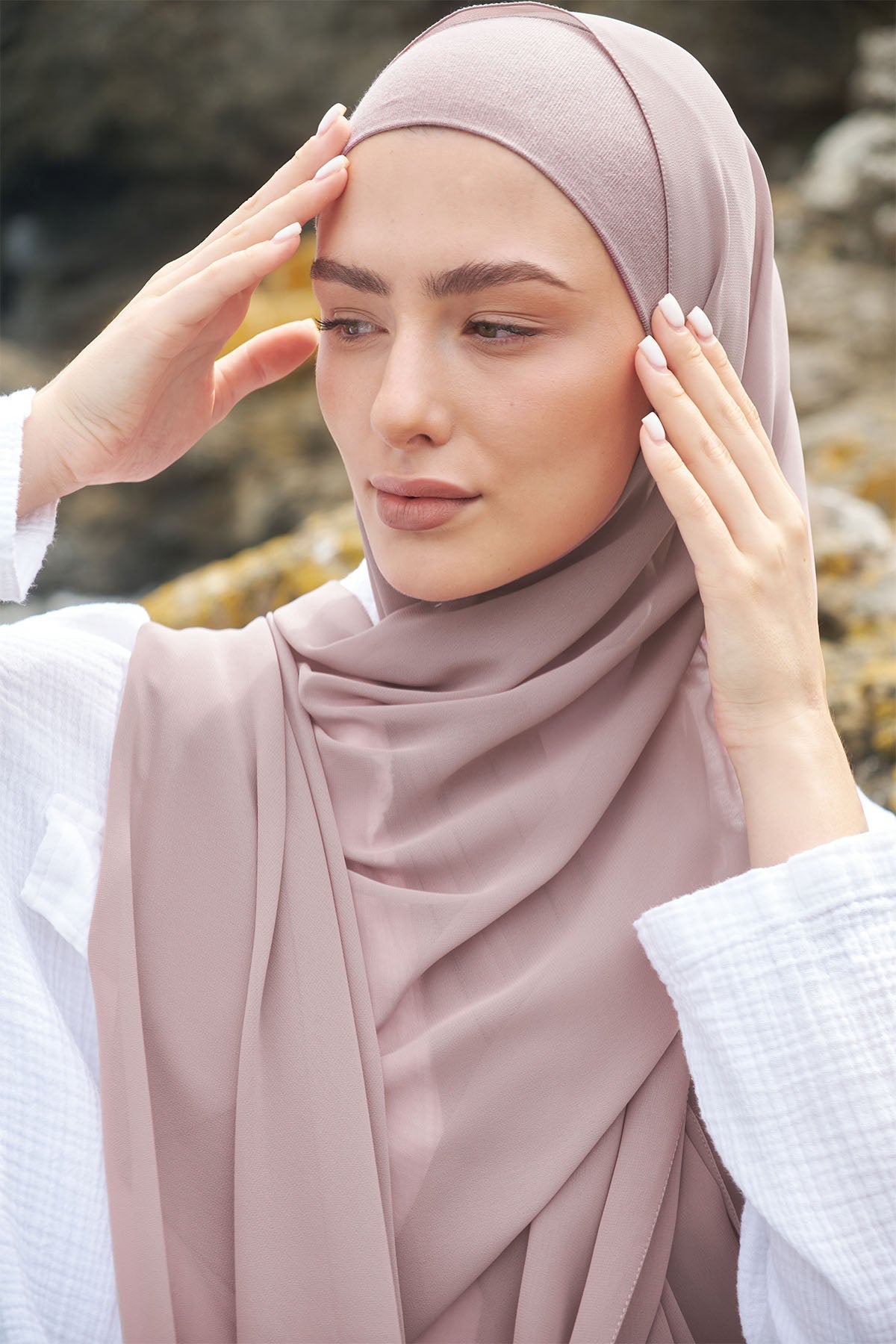 Chiffon Hijab in Lily Color