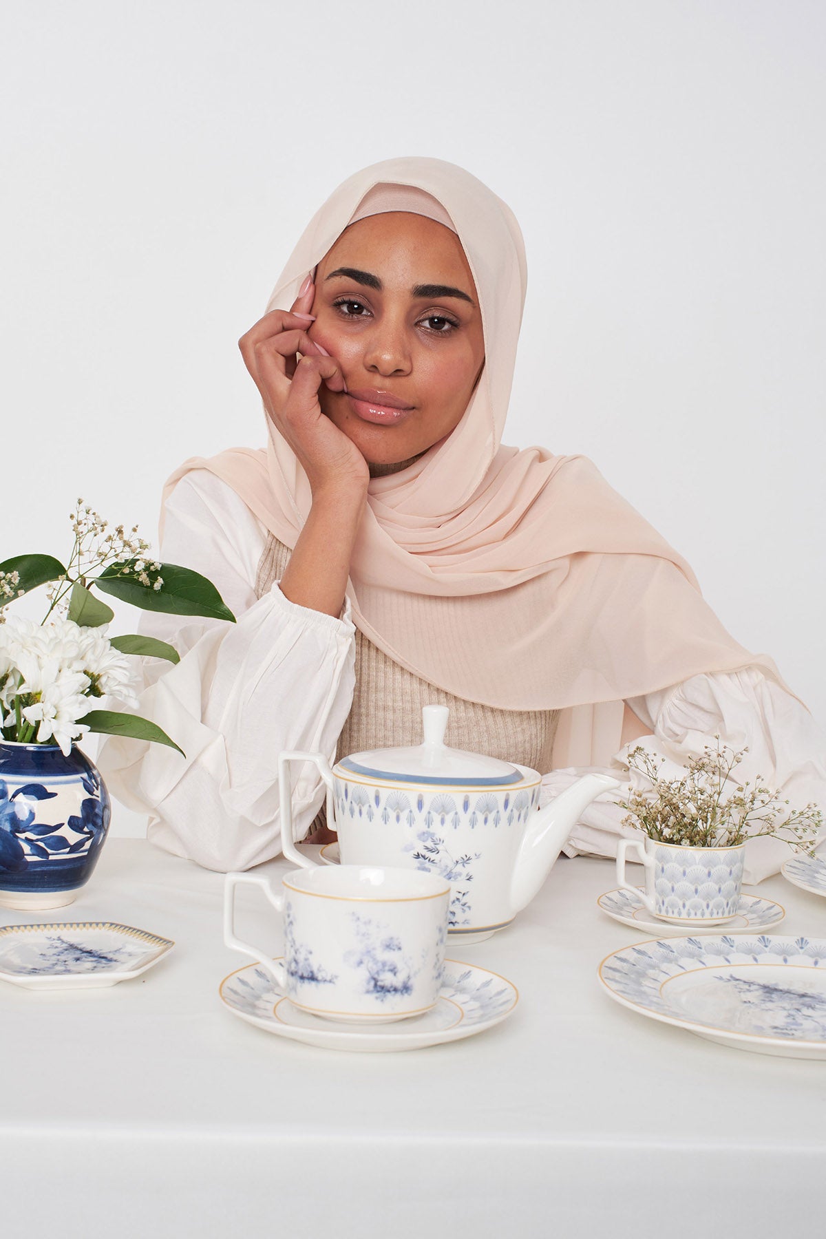 Chiffon Hijab - Rose Fog