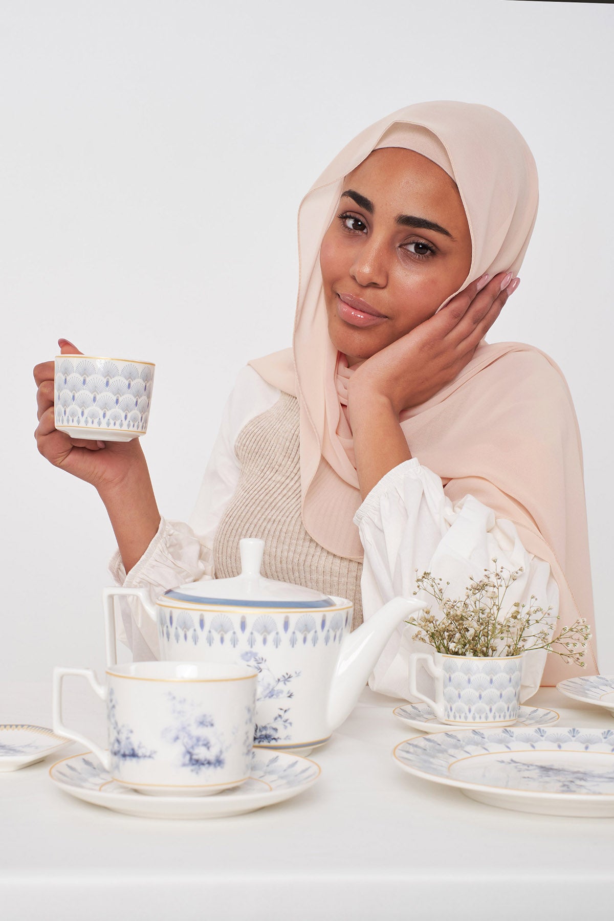 Chiffon Hijab - Rose Fog