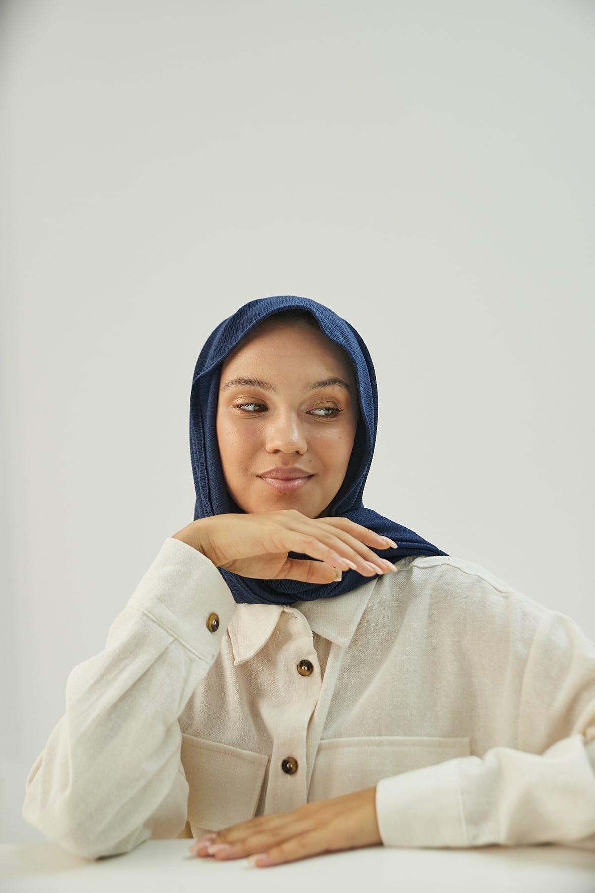 Cashmere Hijab in Rhino Color