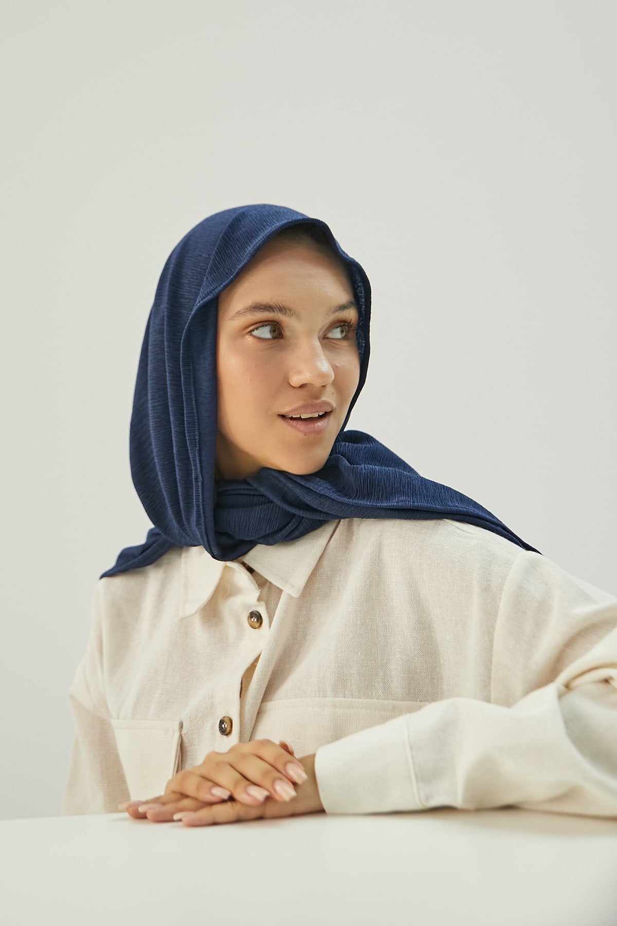 Cashmere Hijab in Rhino Color