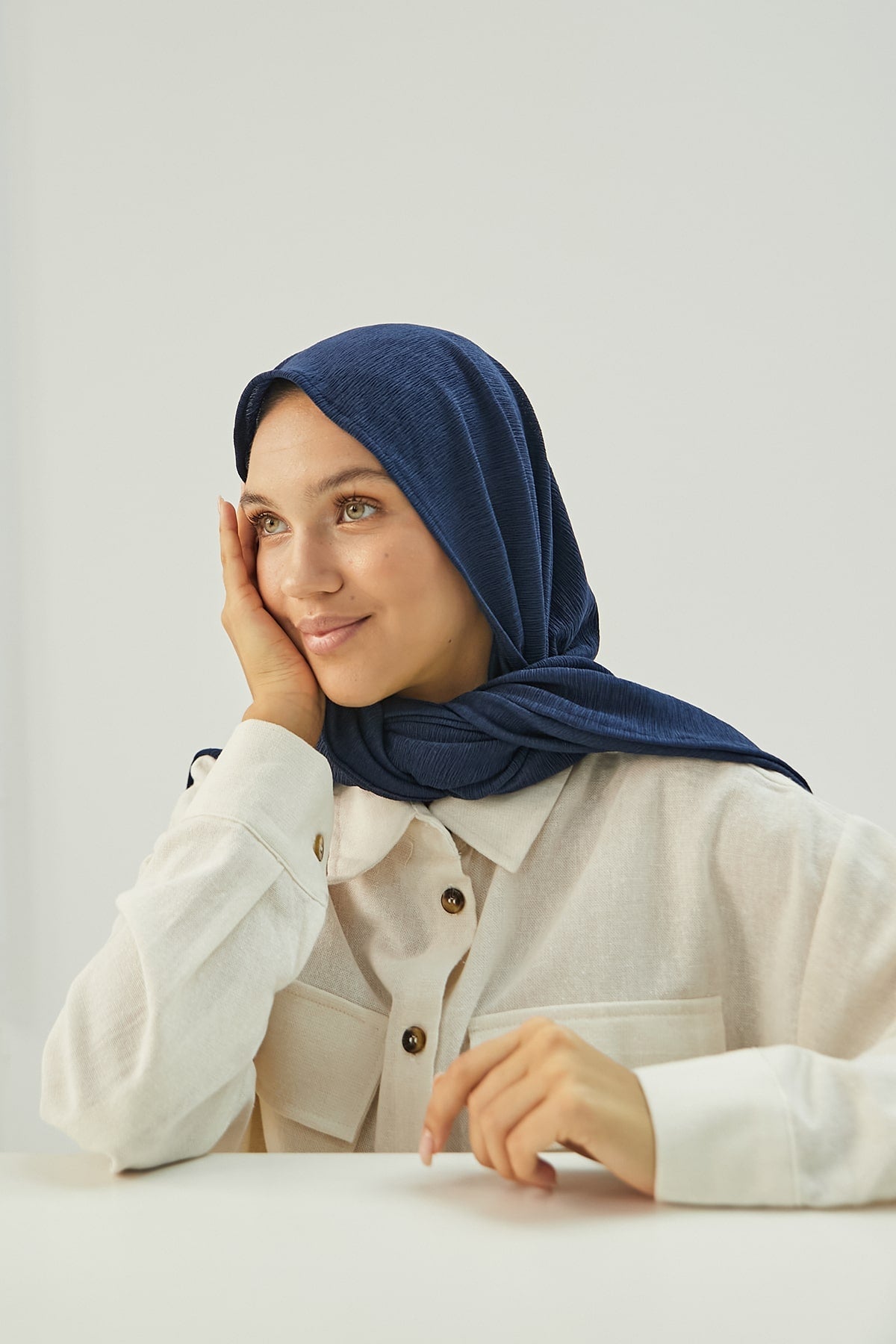 Cashmere Hijab in Rhino Color