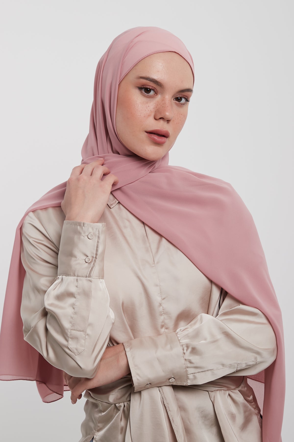 Chiffon Hijab - Faded Pink