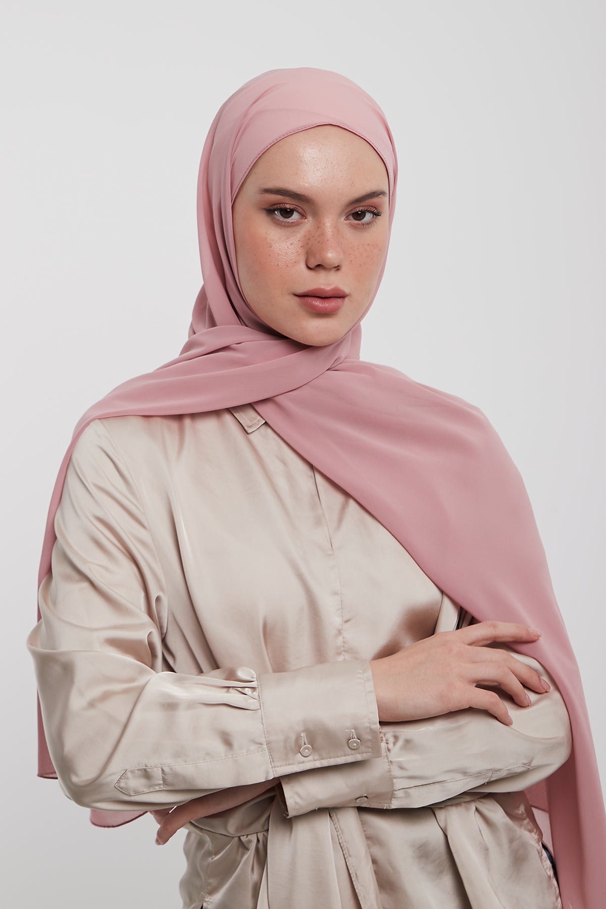 Chiffon Hijab - Faded Pink