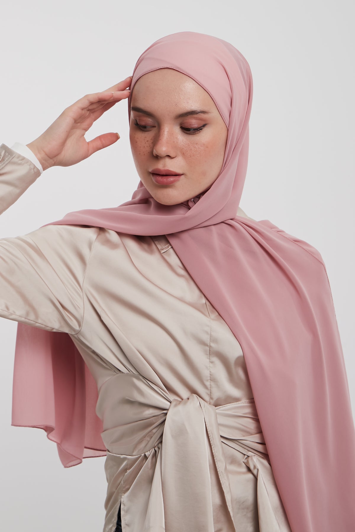 Chiffon Hijab - Faded Pink