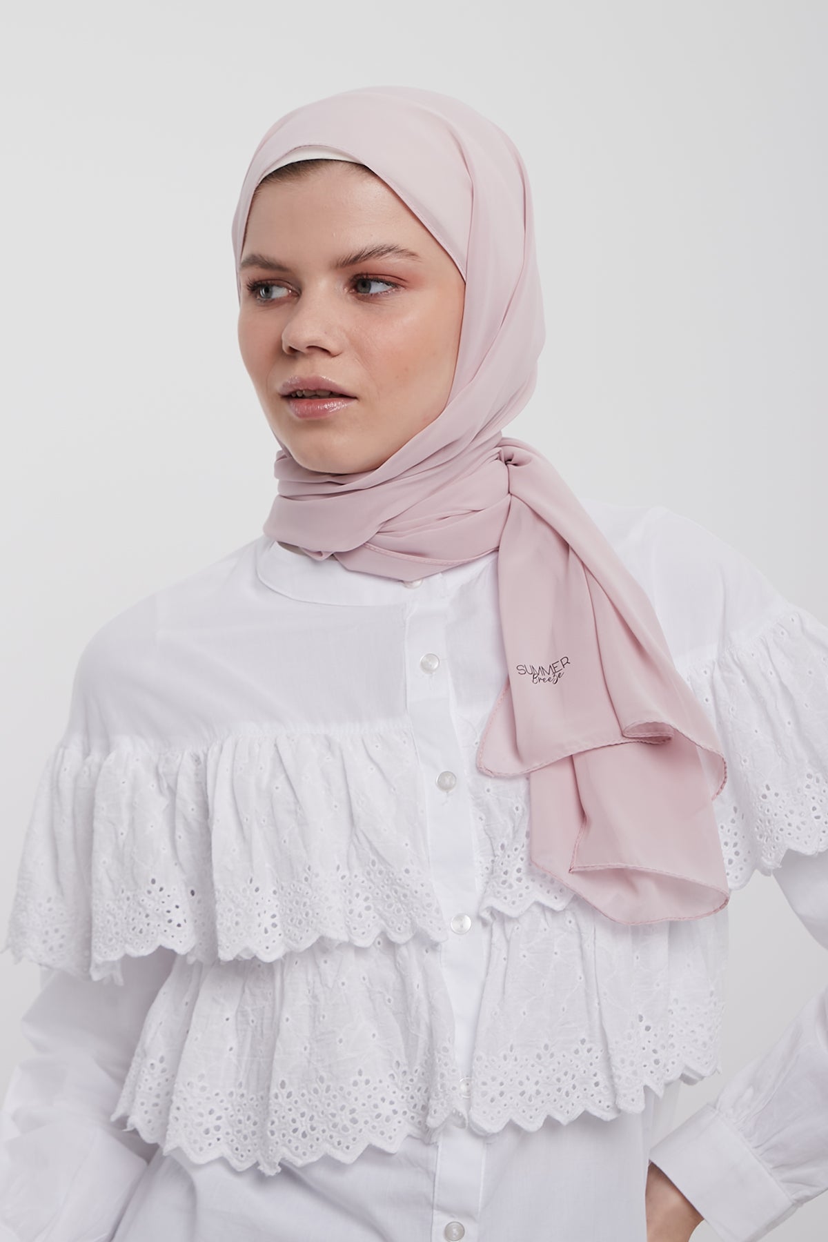 Chiffon Hijab - Pink Flare