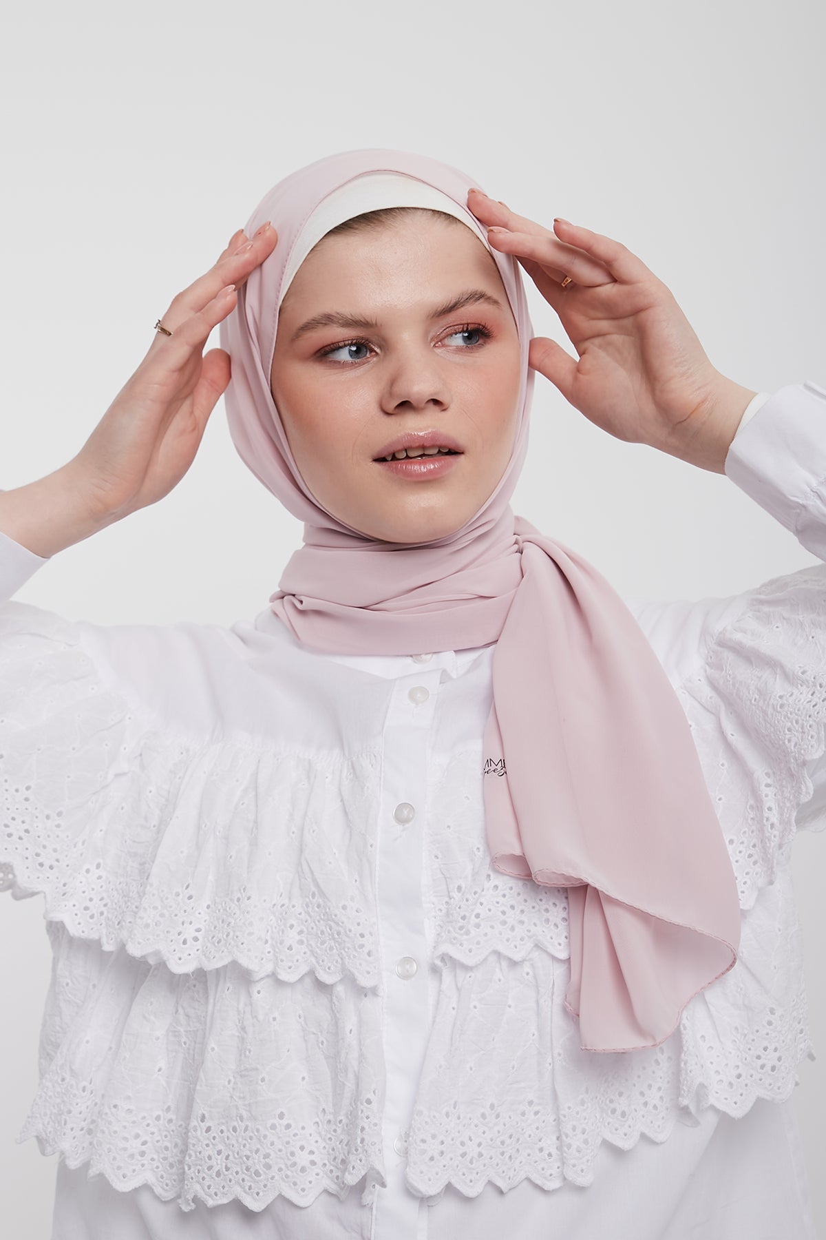 Chiffon Hijab - Pink Flare
