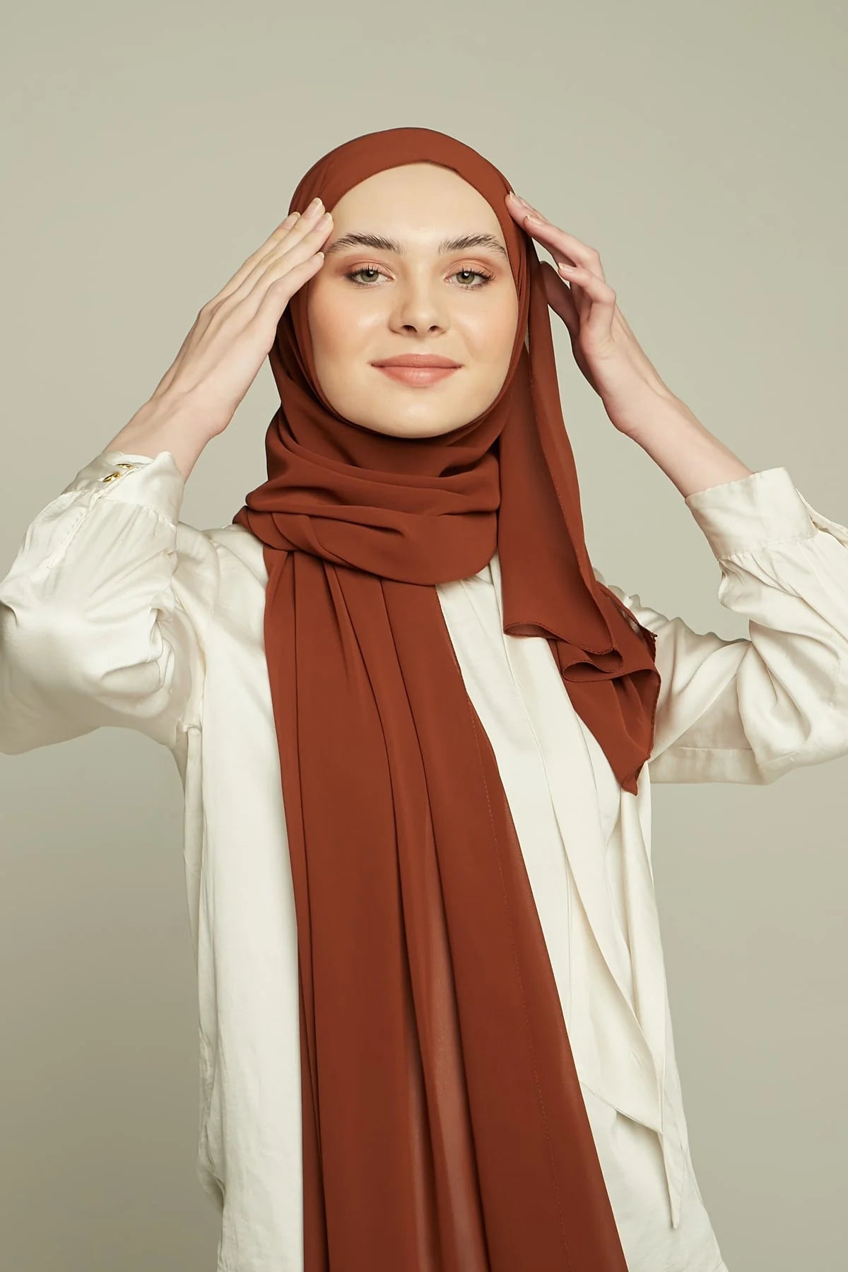 Chiffon Hijab - Walnut