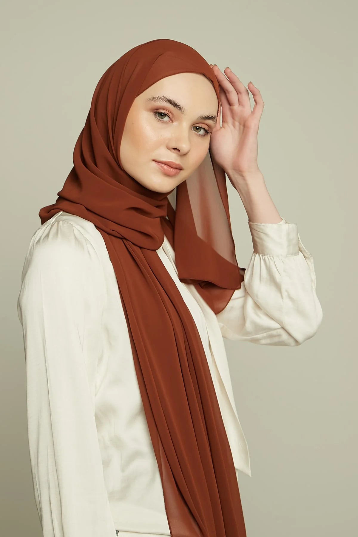 Chiffon Hijab - Walnut