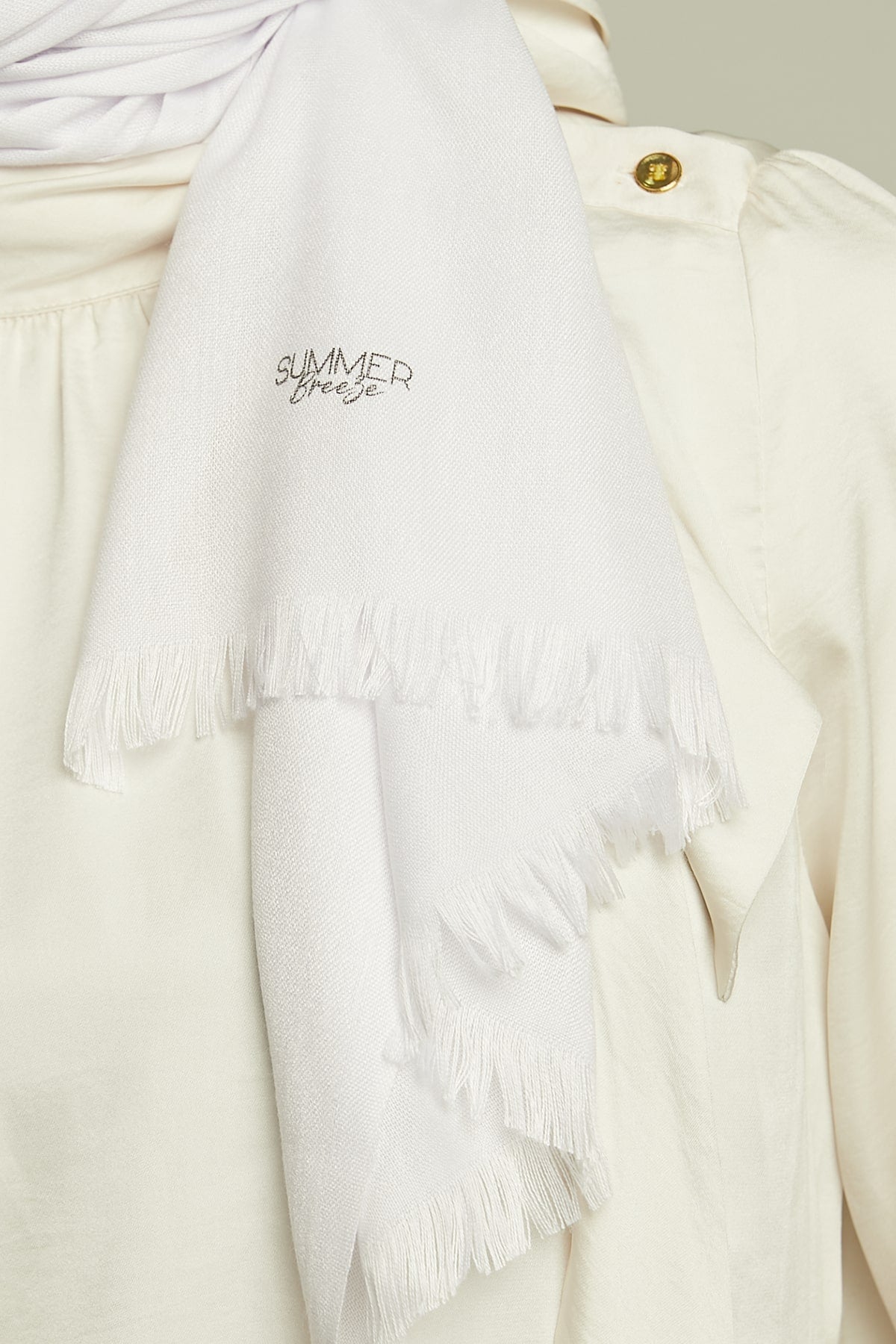 Pashmina Hijab in White Color