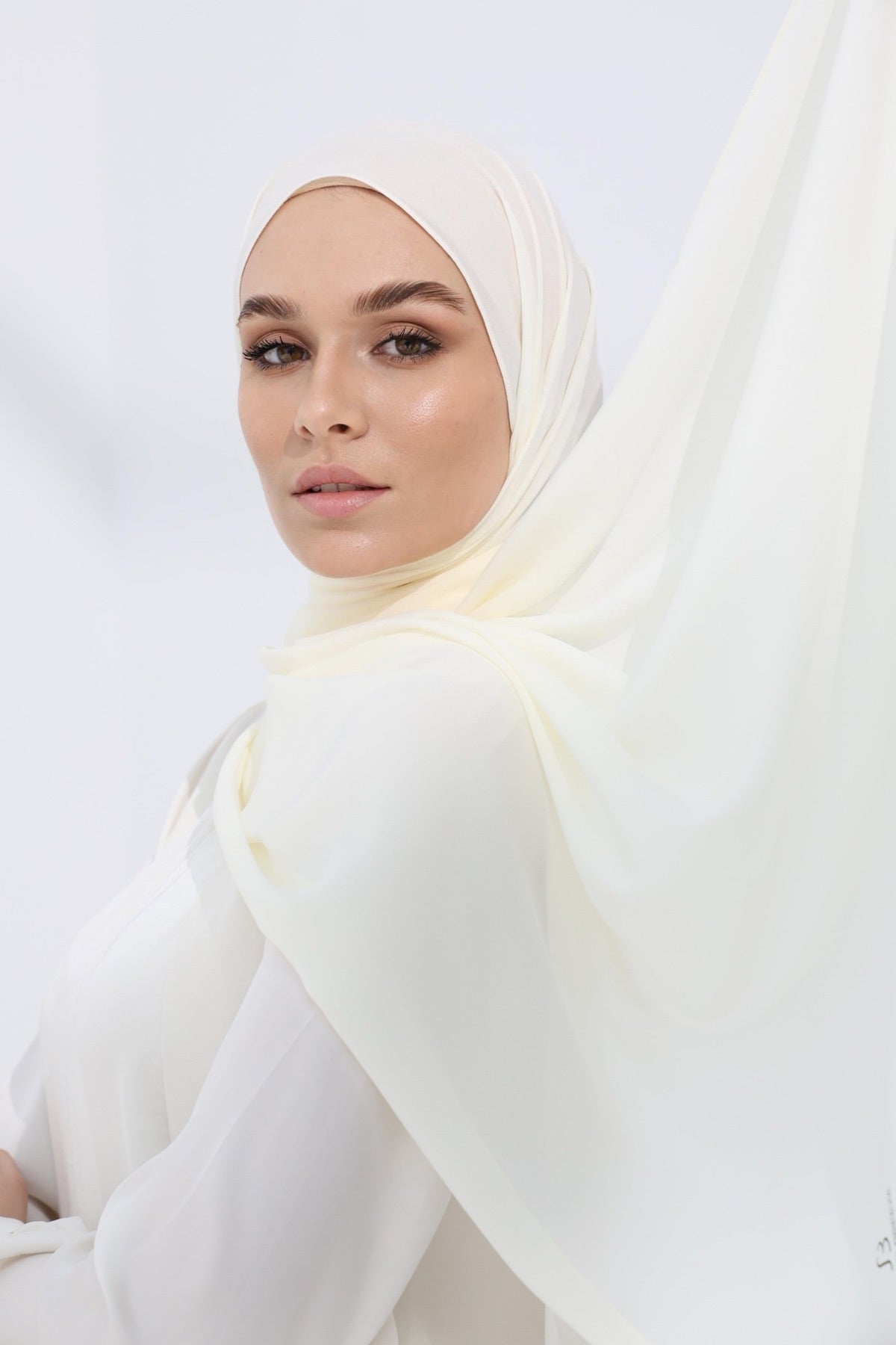 Double Chiffon - Ivory