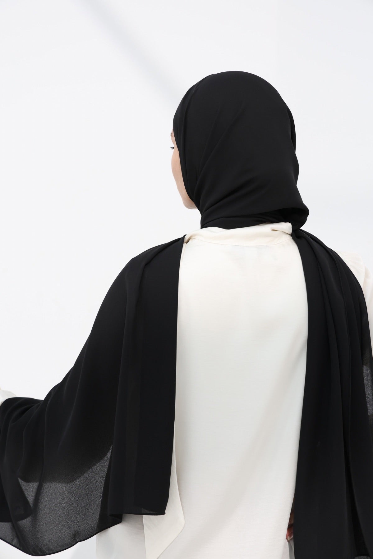 Double Chiffon - Black