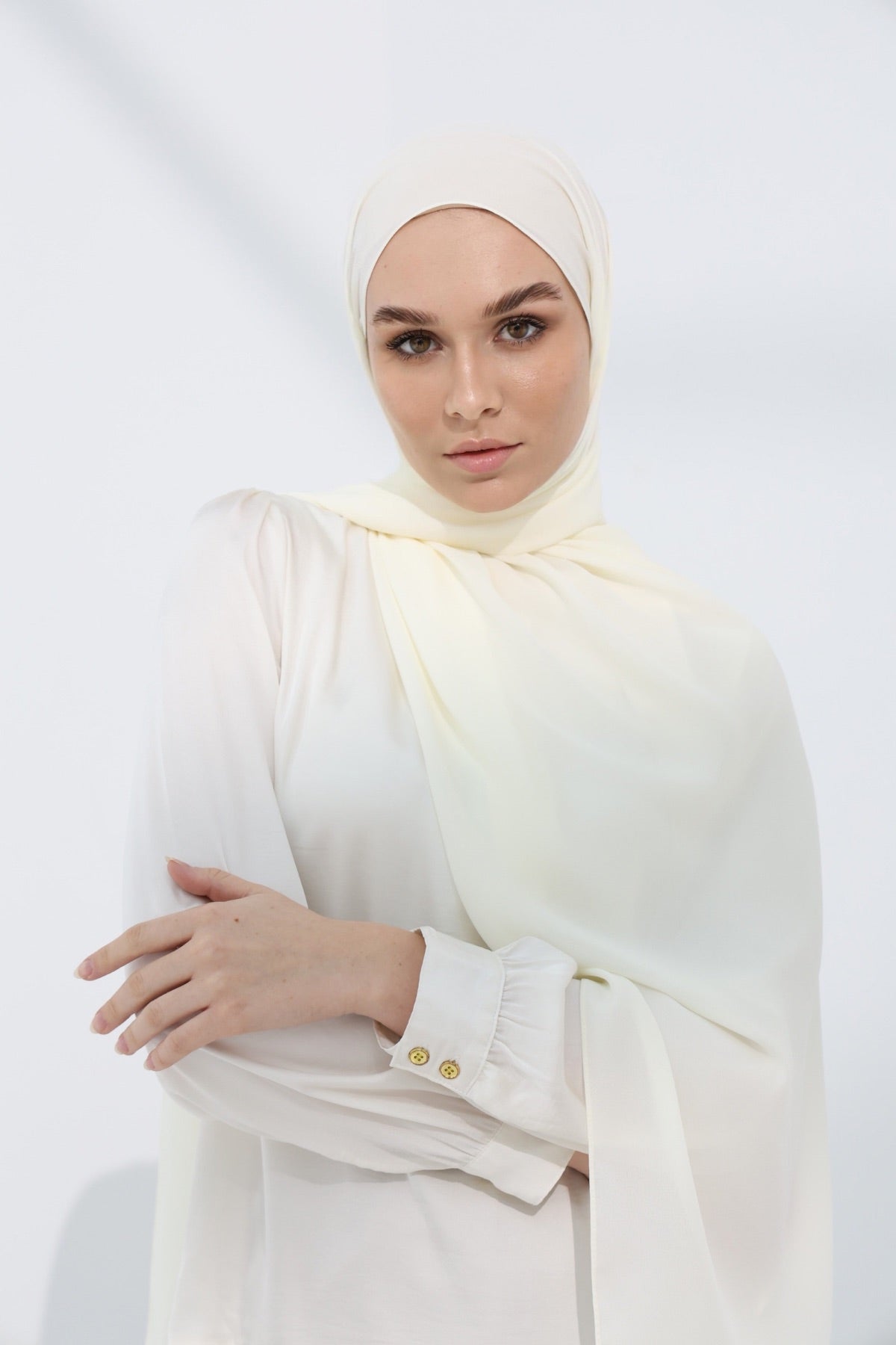 Double Chiffon - Ivory
