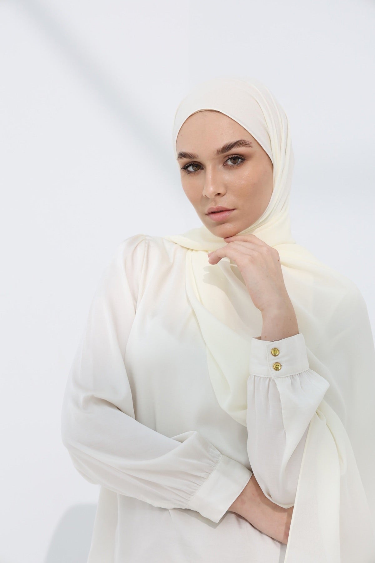 Double Chiffon - Ivory