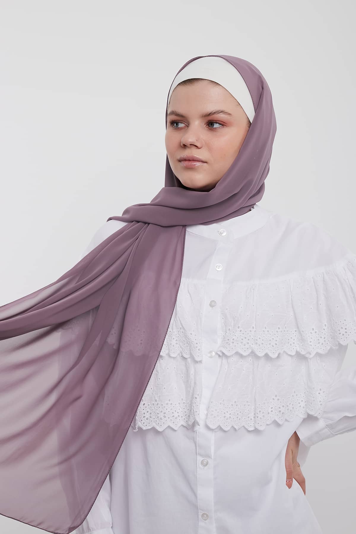 Chiffon Hijab in Opium Color