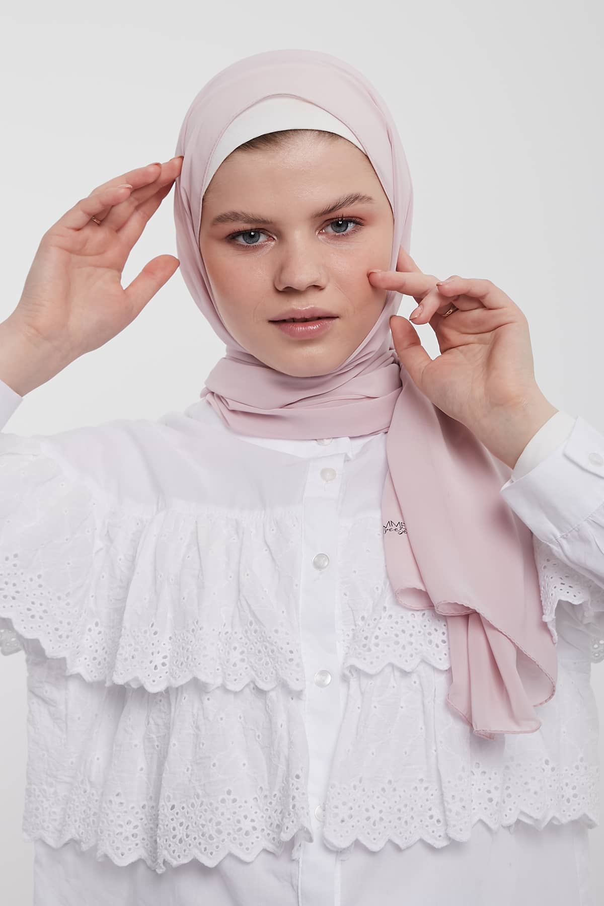 Chiffon Hijab in Pink Flare Color