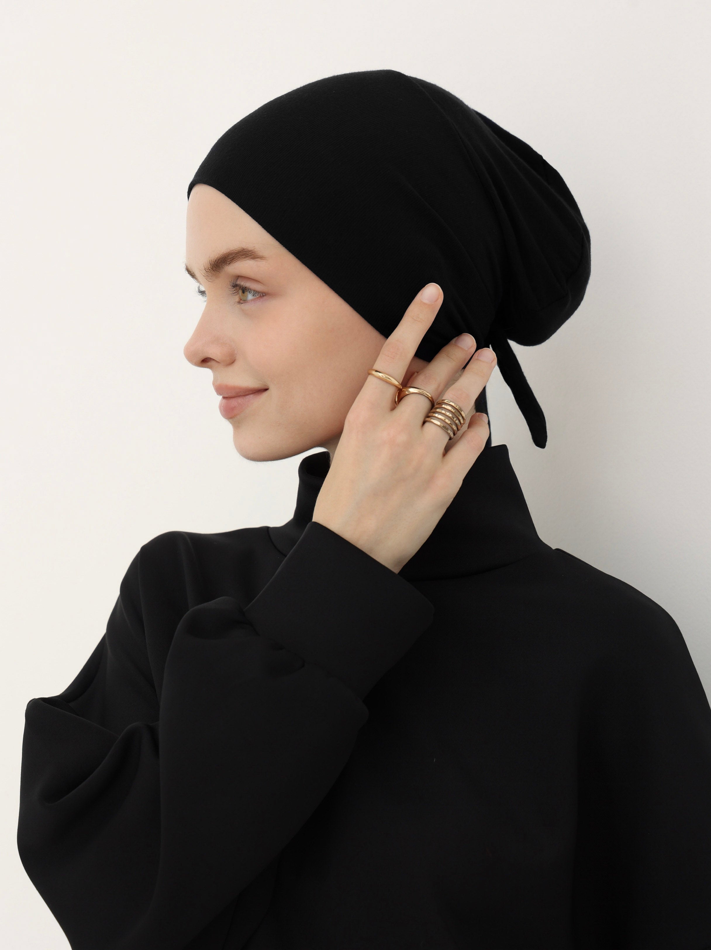 Hat Under Hijab XL - Black