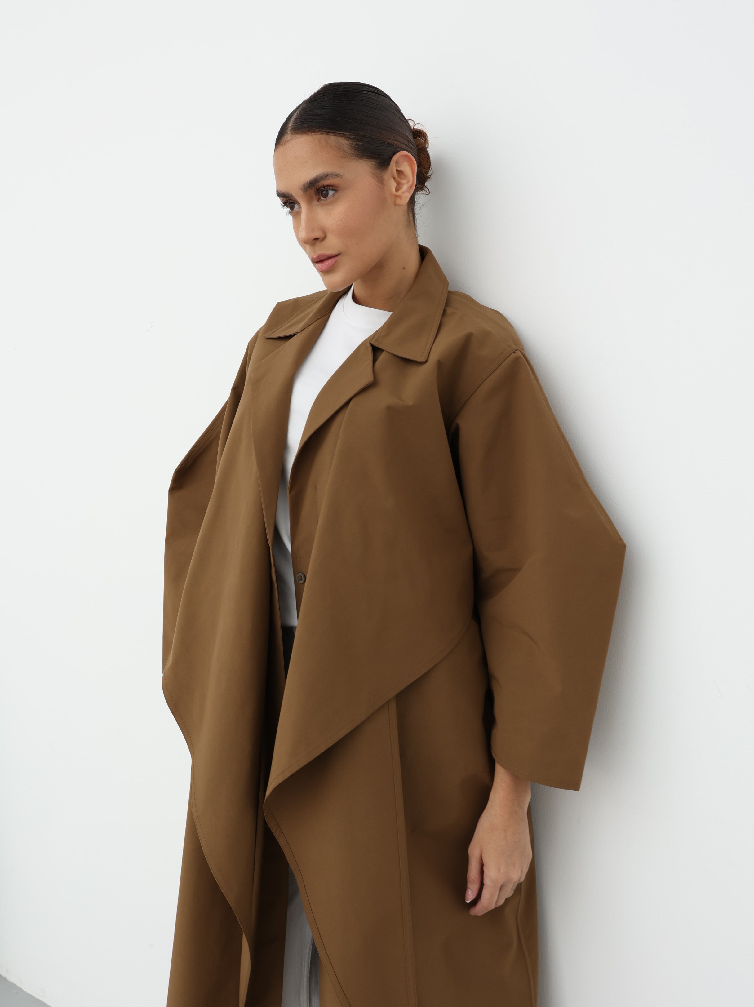 Maxi Trench Dress - Camel